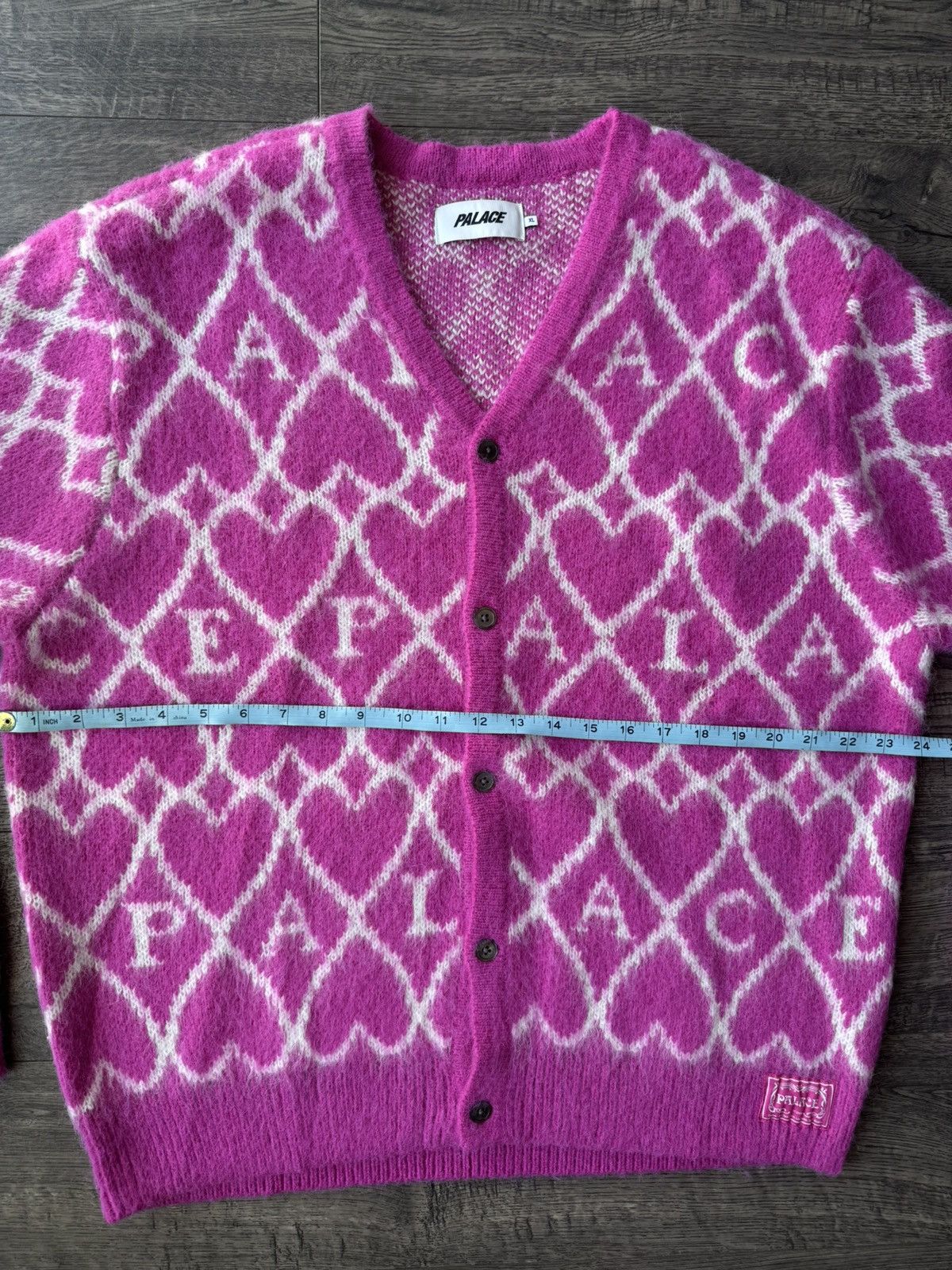 Palace Palace Hairy Heart Knit Cardigan Size US XL / EU 56 / 4 - 10 Thumbnail