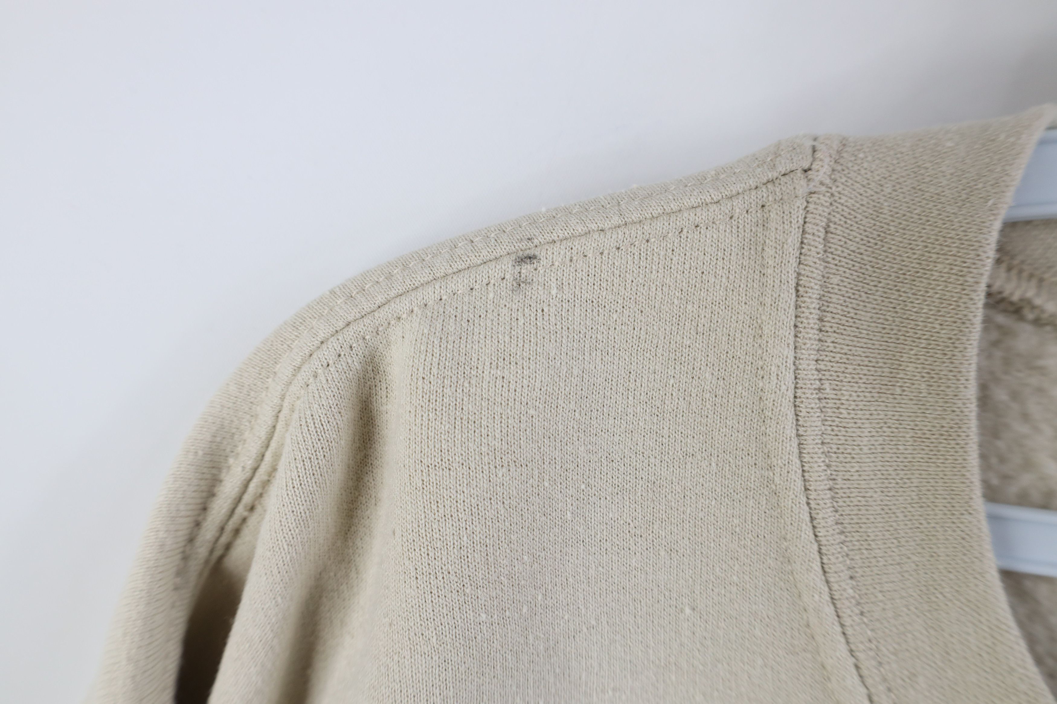 Vintage Vintage 90s Y2K Streetwear Puppy Crewneck Sweatshirt Beige Size 3XL / US 20-22 - 8 Thumbnail