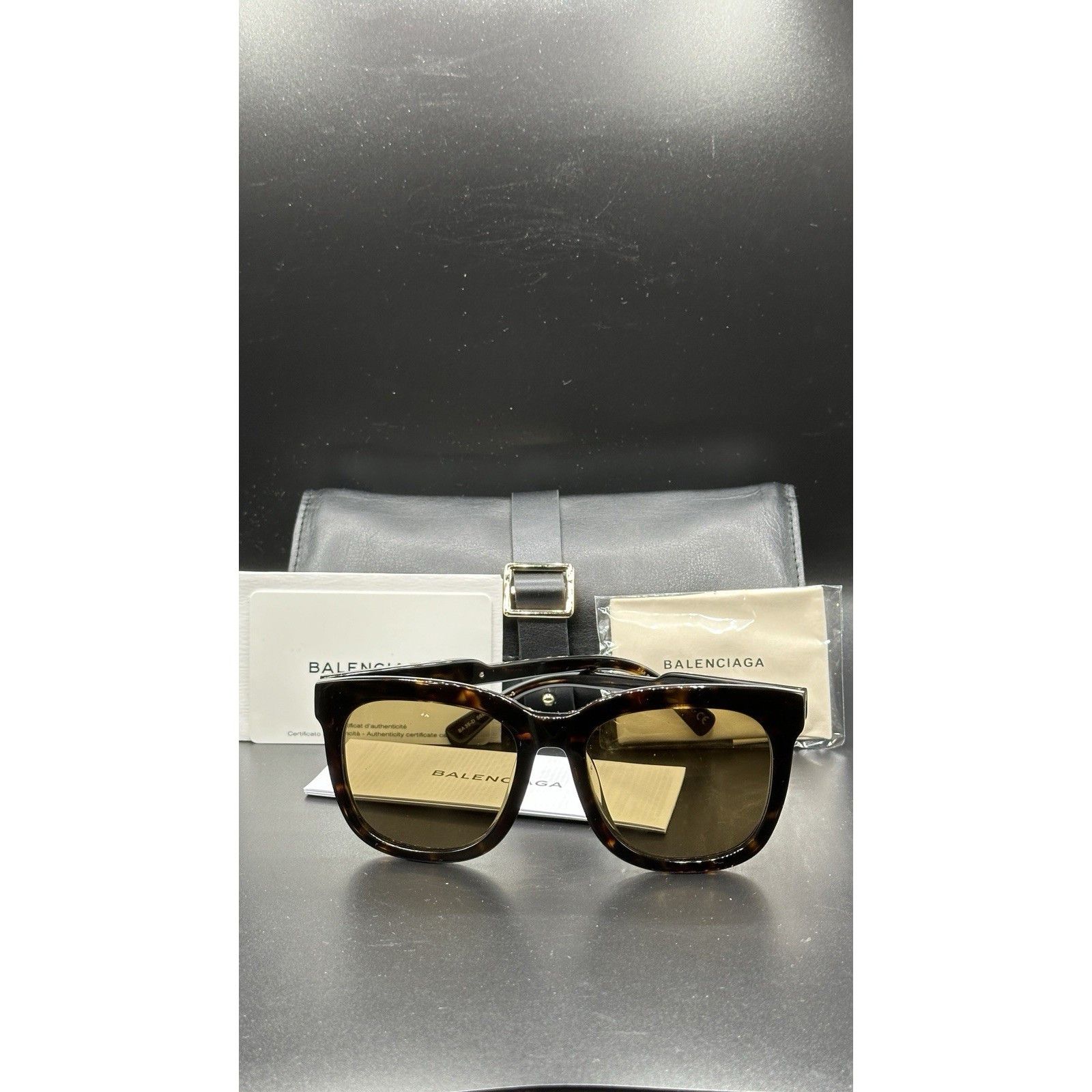 Balenciaga Balenciaga Sunglasses 56□19 145 Plastic Brown BA35-D Size ONE SIZE - 1 Thumbnail