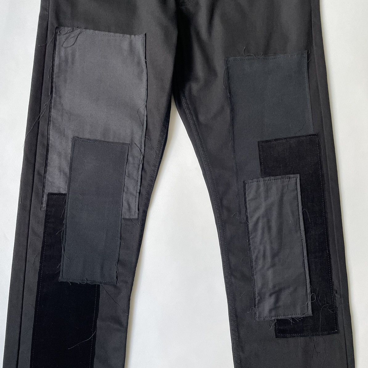 Comme des Garcons A/W 09 Black ‘Patchwork’ Cotton Pants Size US 30 / EU 46 - 7 Thumbnail