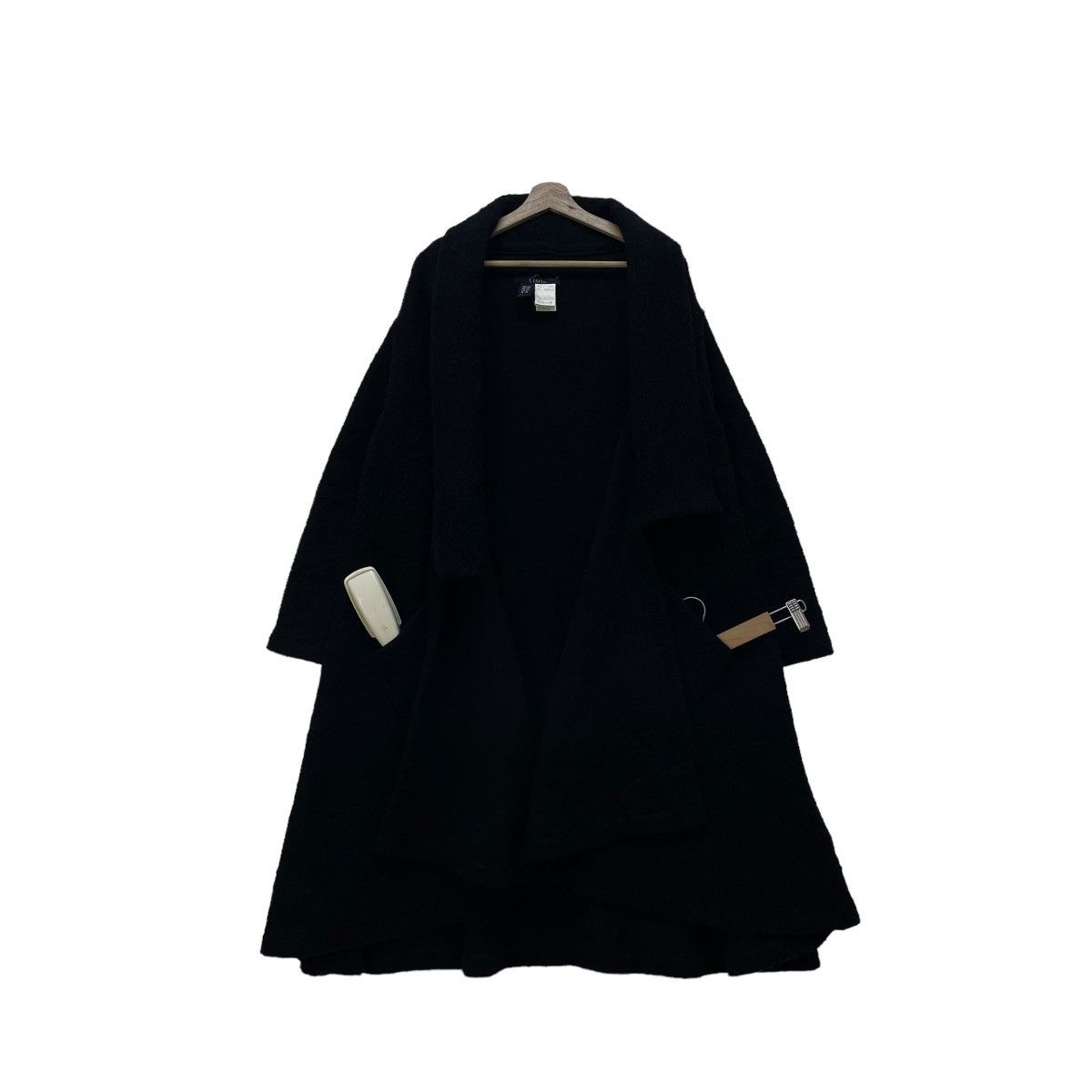 Limi Feu 🔥Yohji Yamamoto Limi Feu Drape Long Coat Button Less Size M / US 6-8 / IT 42-44 - 3 Thumbnail