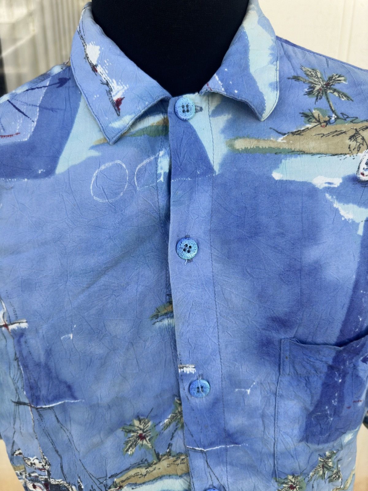 Jams World PreOwned Jams World Hawaiian Print Blue Men's Large Size US L / EU 52-54 / 3 - 3 Thumbnail