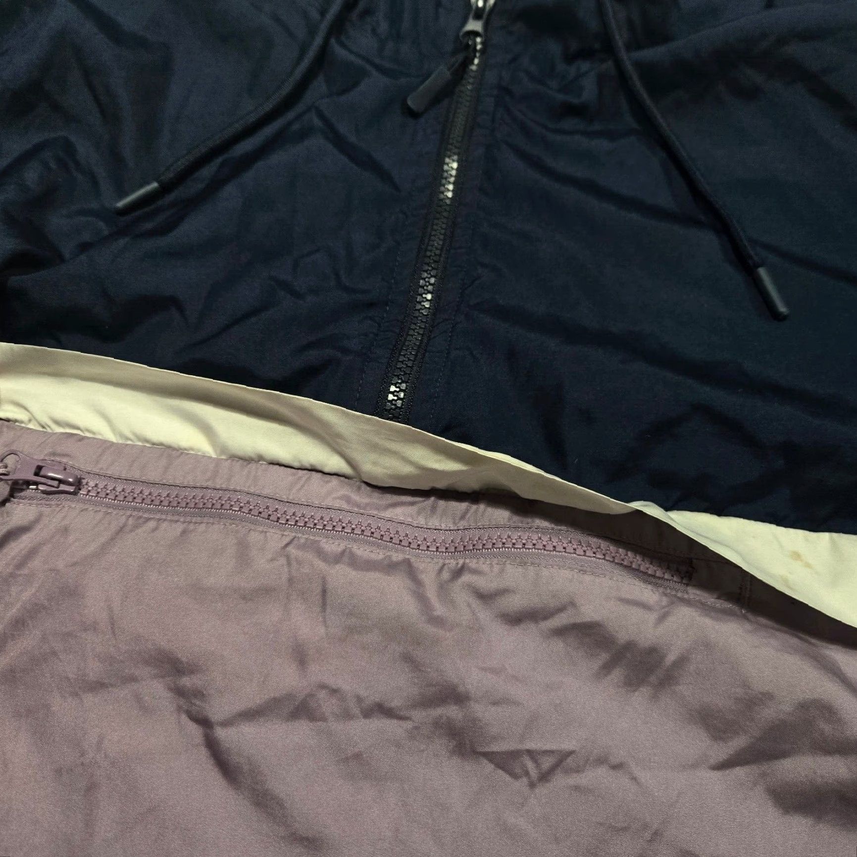 Vintage No Boundaries Jacket Women's L Purple Full Zip Coat Rain Coat 1/4 Zip Fall Winter Adult Modern Casual Travel Size L / US 10 / IT 46 - 3 Thumbnail