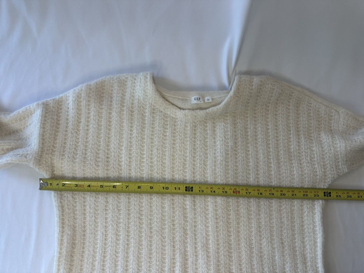 Gap Gap Chunky Knit Wool Alpaca Blend Sweater /cream/crew Neck Size L / US 10 / IT 46 - 6 Thumbnail