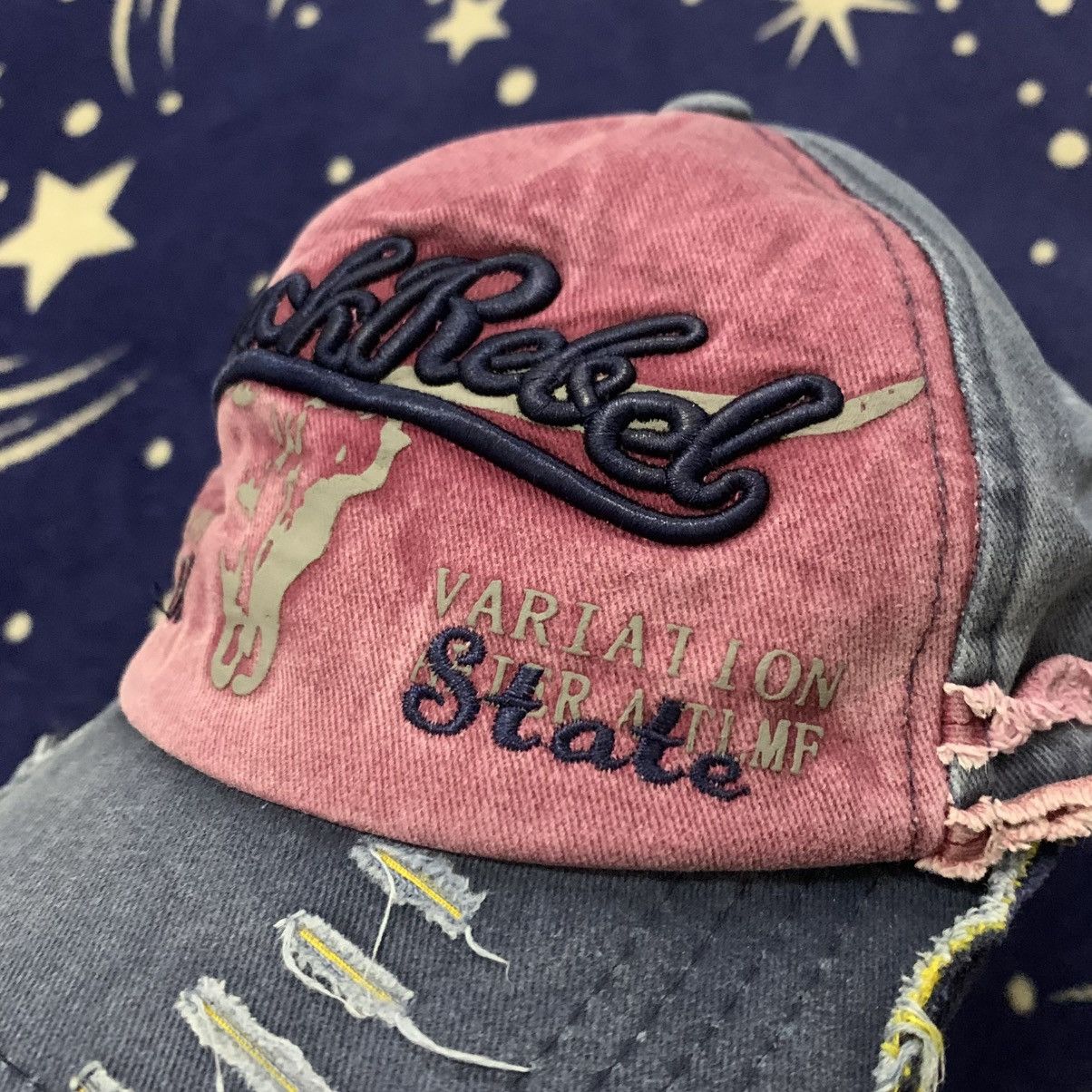 Japanese Brand Hype🔥 BlackRebel Fade Distressed Cap Size ONE SIZE - 7 Thumbnail