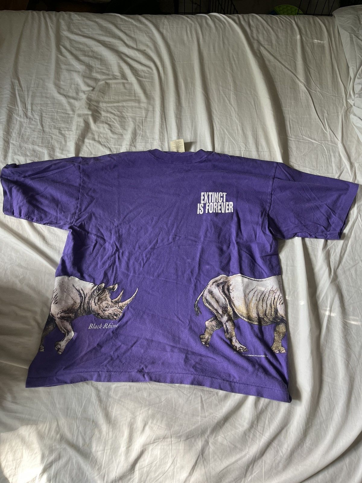 Other World Wildlife Foundation Black Rhino Vintage Tee Size US XL / EU 56 / 4 - 1 Thumbnail