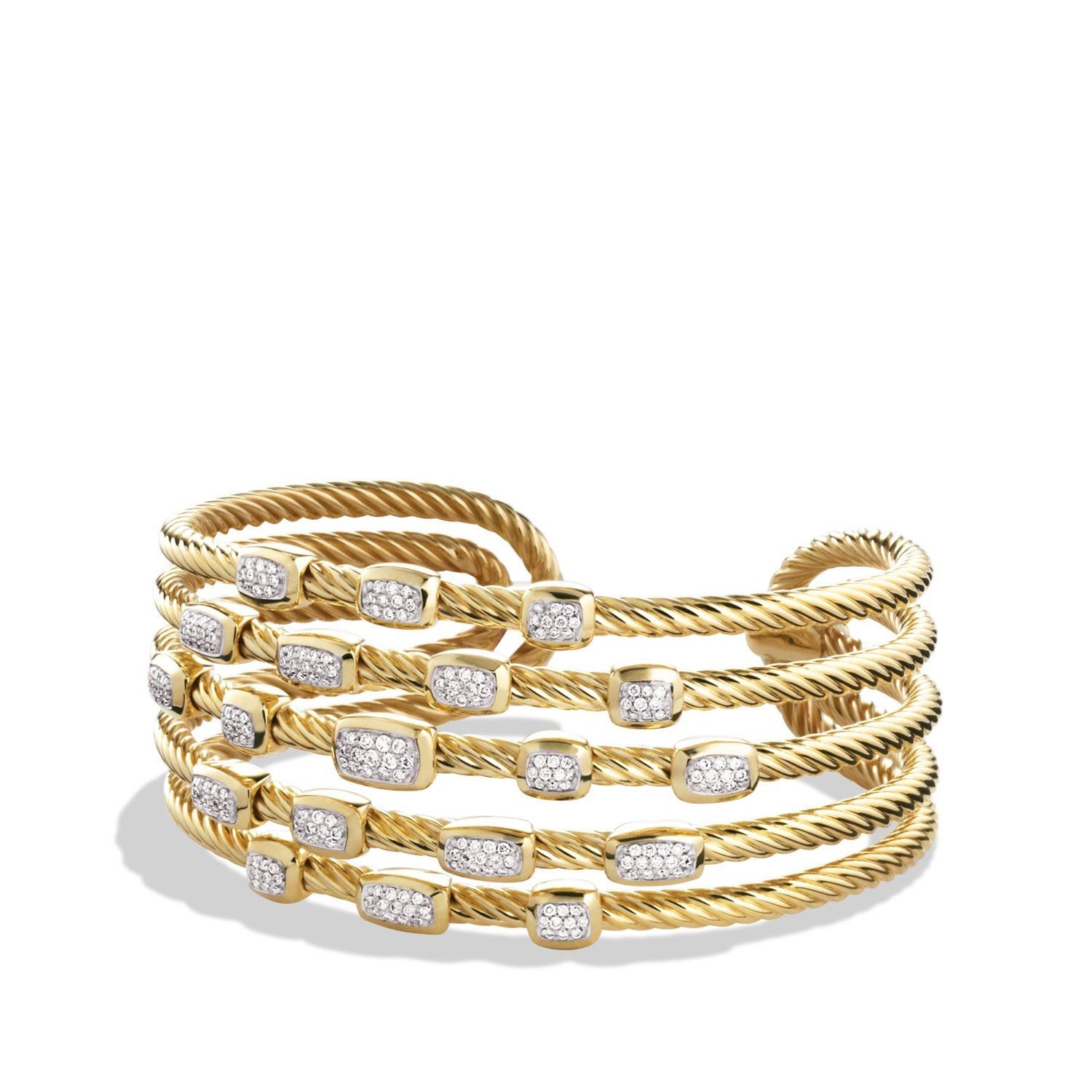 David Yurman oc11z1025 B12133D Confetti Wide Bracelet in Golden Size ONE SIZE - 1 Thumbnail