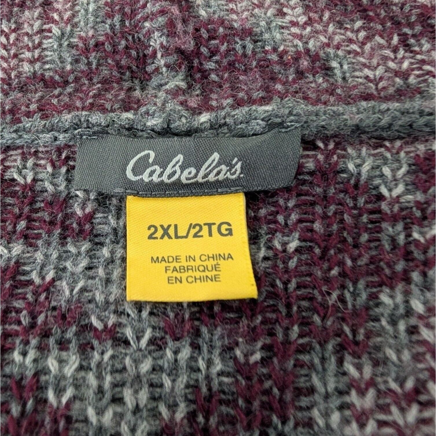 Designer Cabelas Tribal Cardigan Womens Size 2XL Gray Red Western Size XXL / US 16-18 / IT 52-54 - 5 Thumbnail