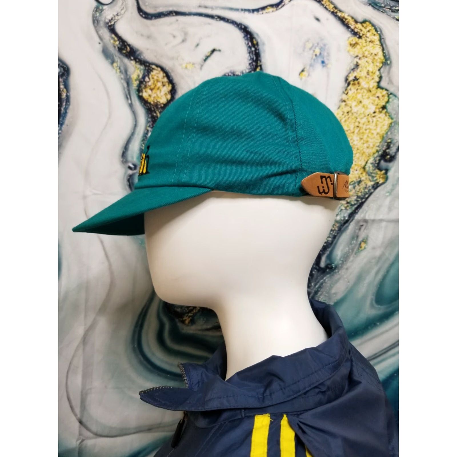 Vintage VINTAGE Merkley Baseball Cap Hat Men Adjustable Cotton Teal 90s Casual Size ONE SIZE - 2 Thumbnail