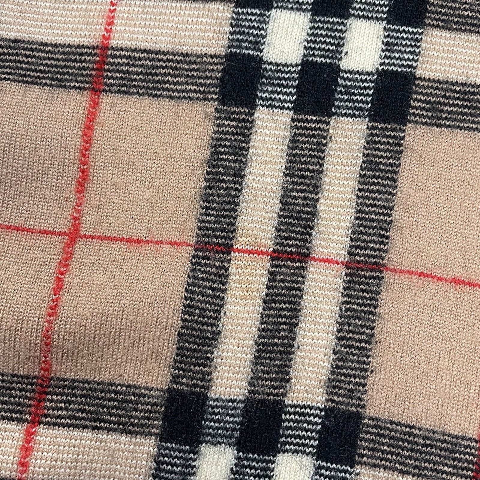 Burberry Vintage Burberry 90s Nova Check Knitted Vest Jumper Beige S Size US S / EU 44-46 / 1 - 4 Thumbnail