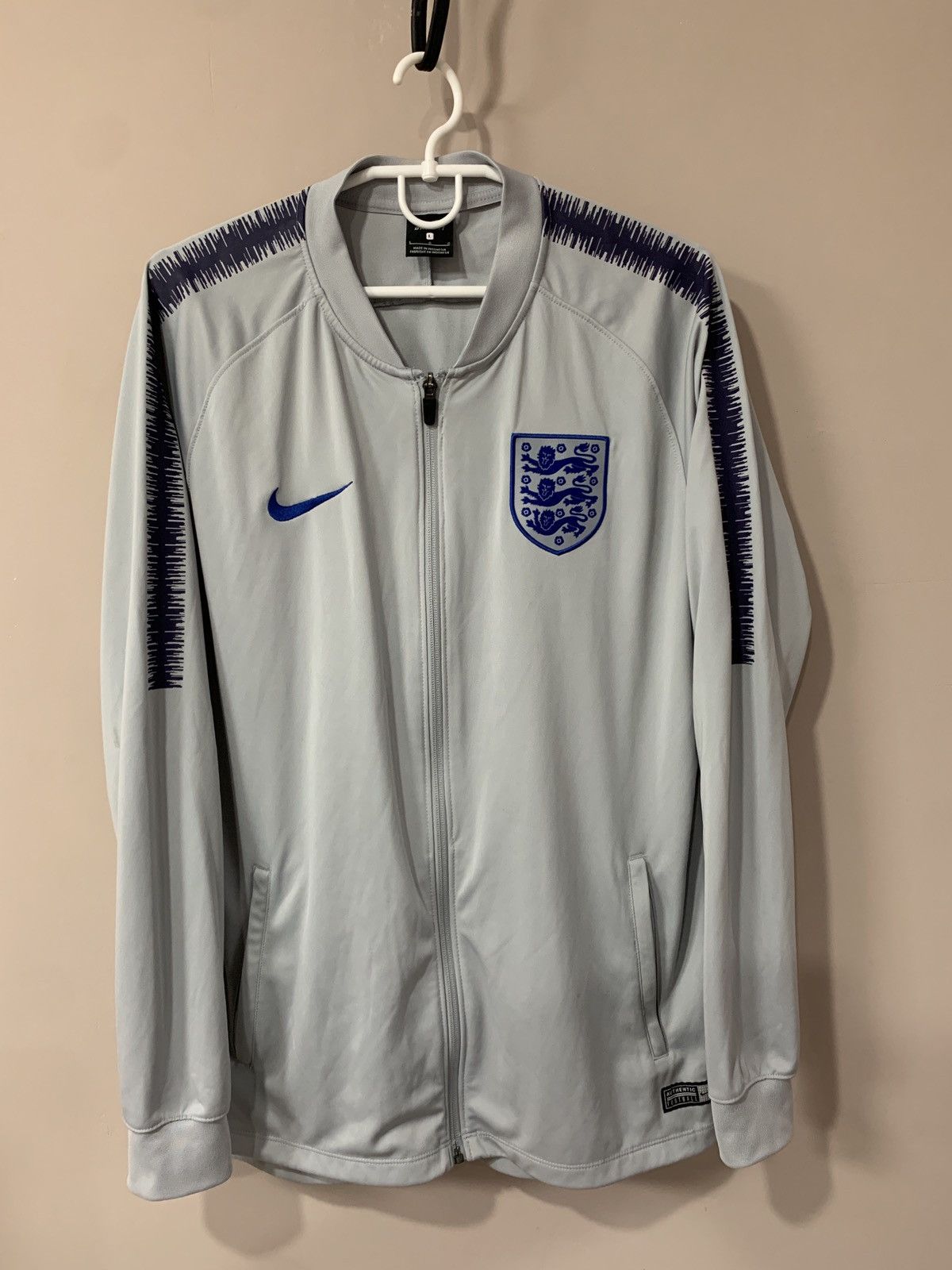 Nike England Full Zip Football Jacket Nike Soccer Size L Size US L / EU 52-54 / 3 - 1 Thumbnail