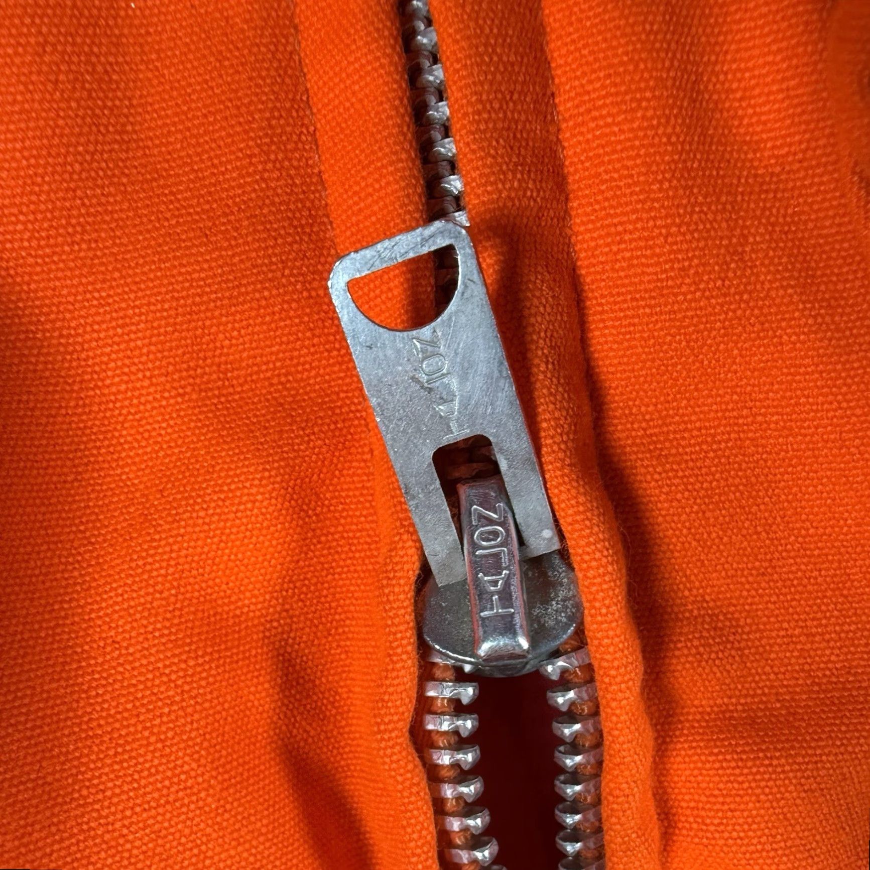 Vintage VINTAGE Carters Jacket Puffer Full Zip Mens 40 Orange 60’s Work Cotton" Size US XXS / EU 40 - 4 Thumbnail