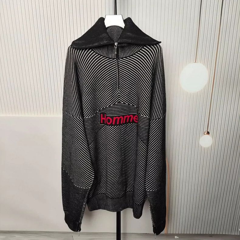 Balenciaga Sweater with black and white stripes