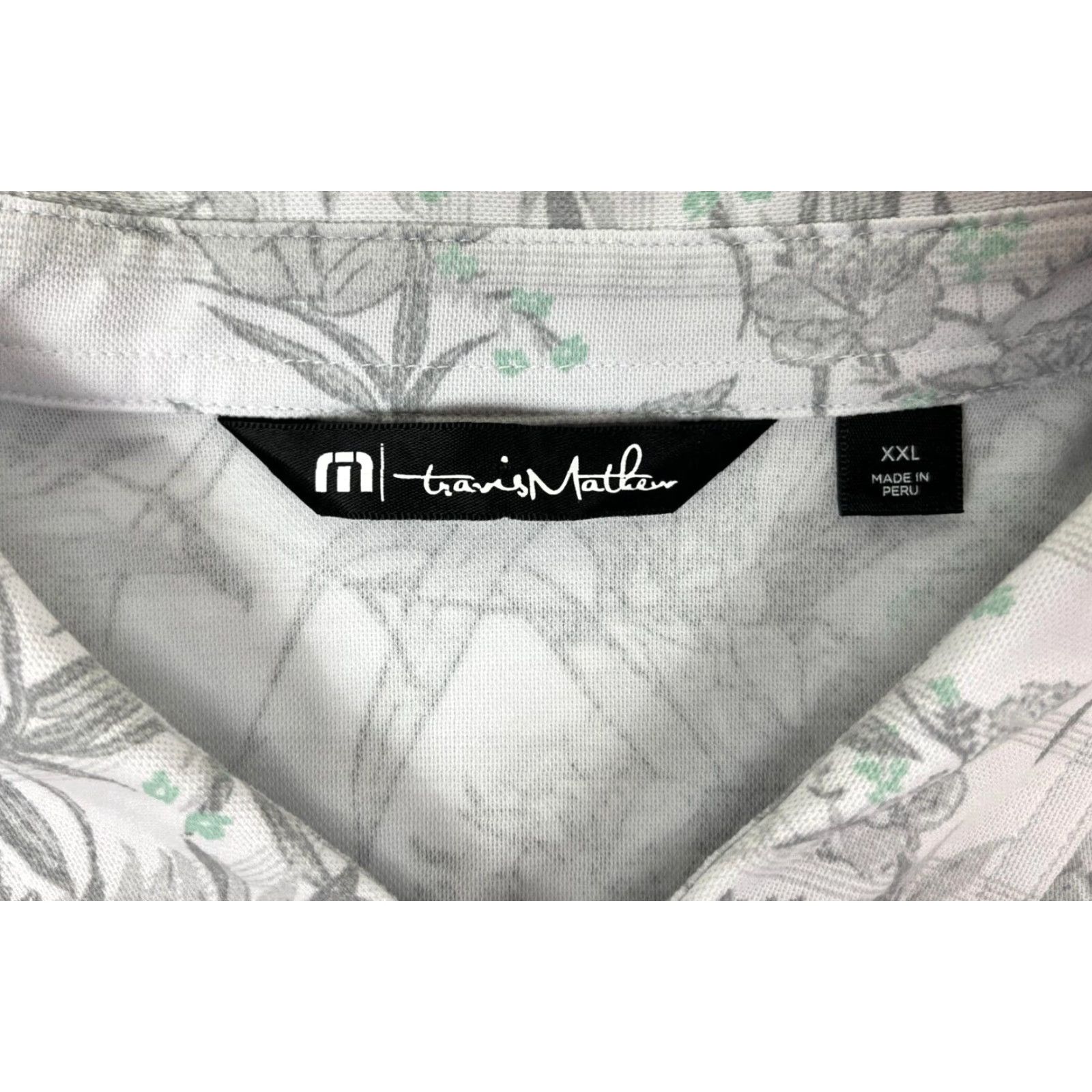 TravisMathew VINTAGE Travis Mathew Stay On Target Polo Shirt Floral Sz XXL Size US XXL / EU 58 / 5 - 4 Thumbnail