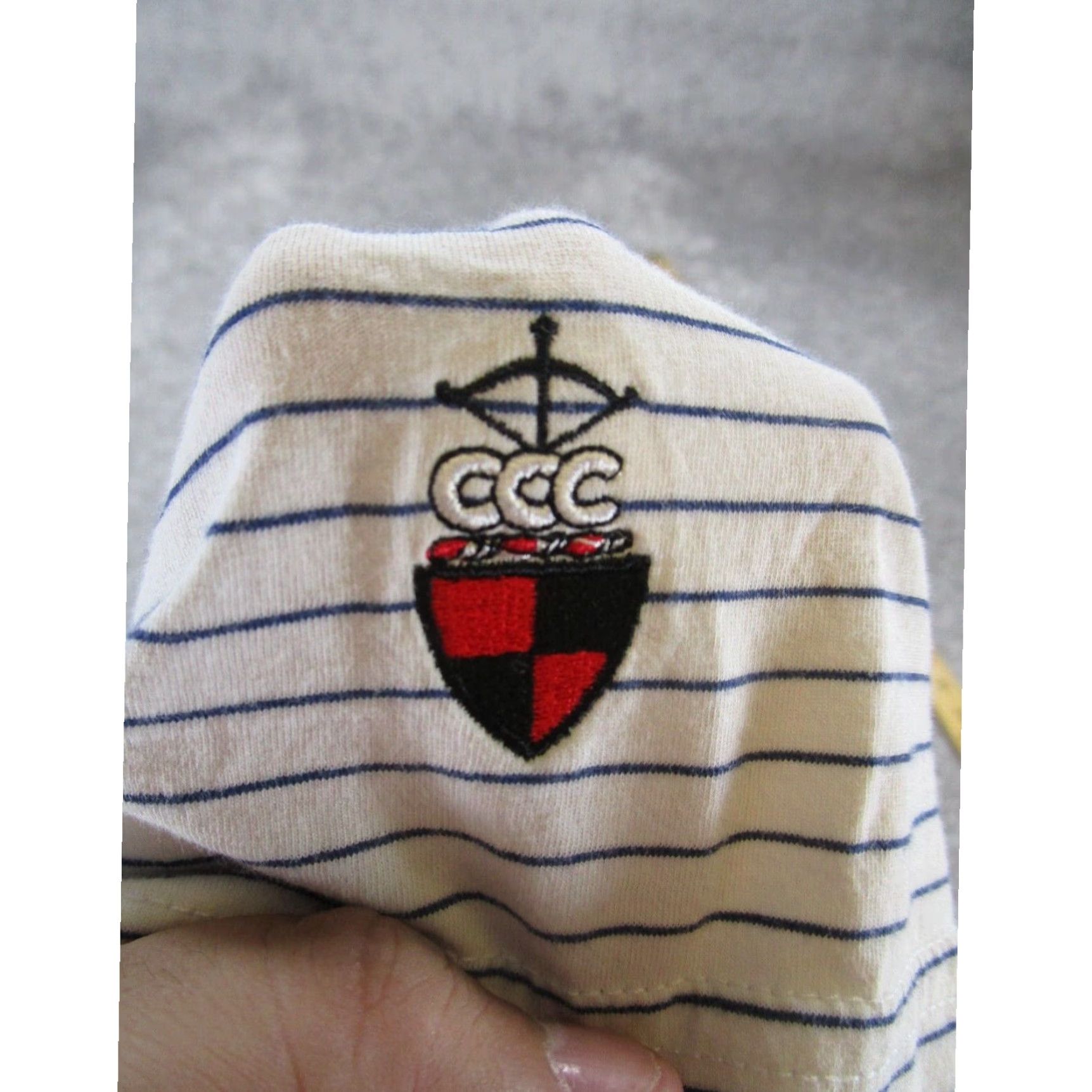 Peter Millar Peter Millar Golf Polo Shirt Mens XL White Striped Short Sleeve Regular Fit Size US XL / EU 56 / 4 - 7 Thumbnail