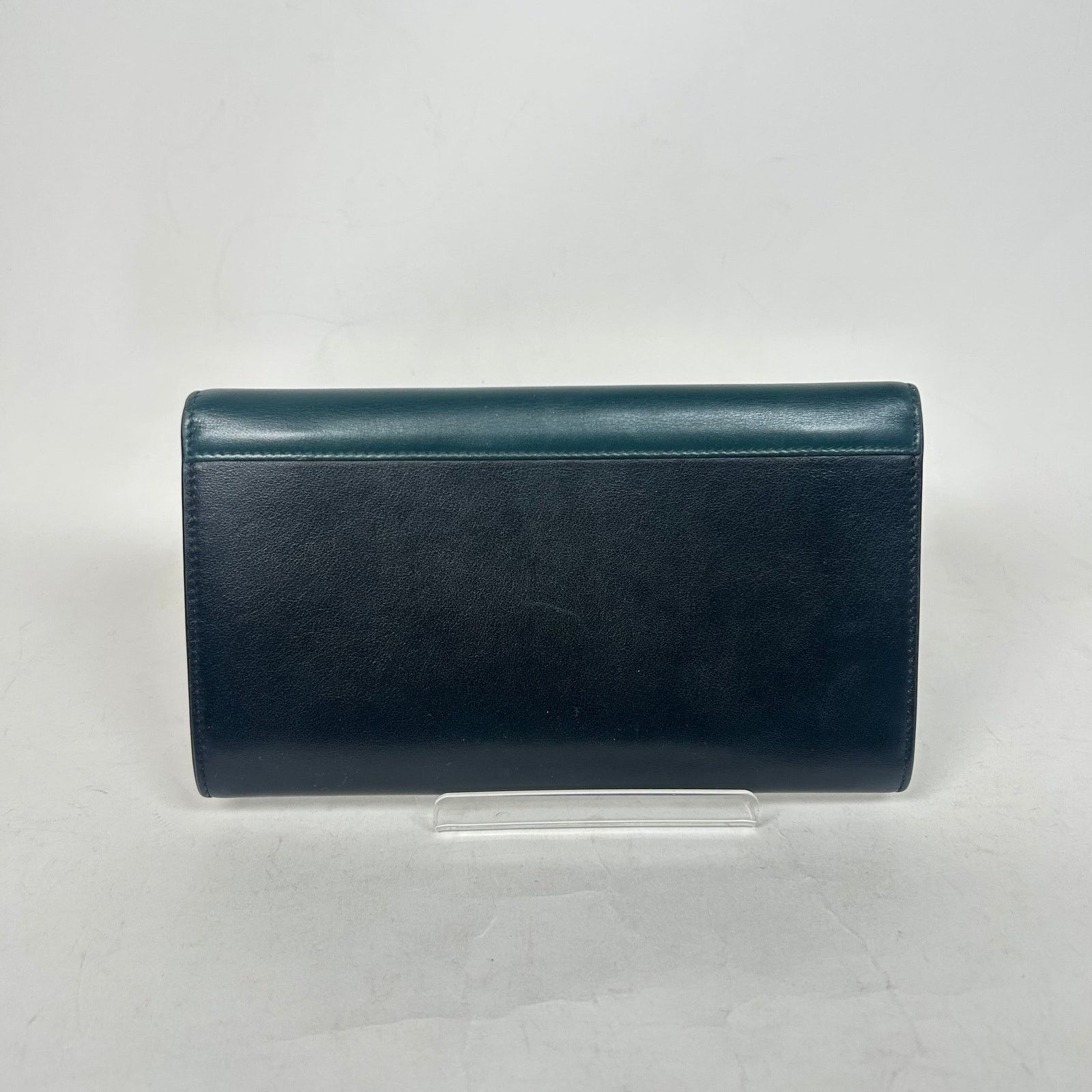 Celine Celine Black/Green Calfskin Envelope Wallet Size ONE SIZE - 2 Thumbnail