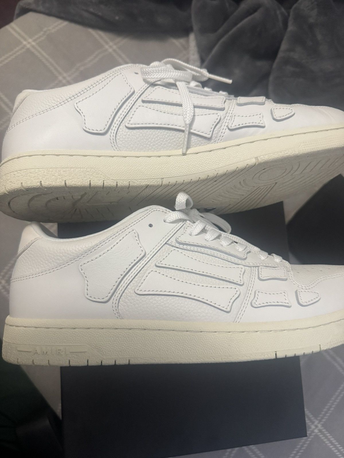 Amiri All white amiri skeleton low top Size US 12 / EU 45 - 3 Thumbnail