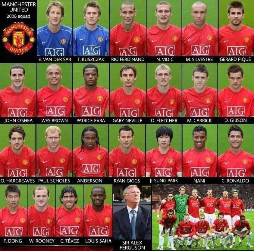 Vintage Vintage Manchester United 2008 Jersey Size US XL / EU 56 / 4 - 2 Thumbnail