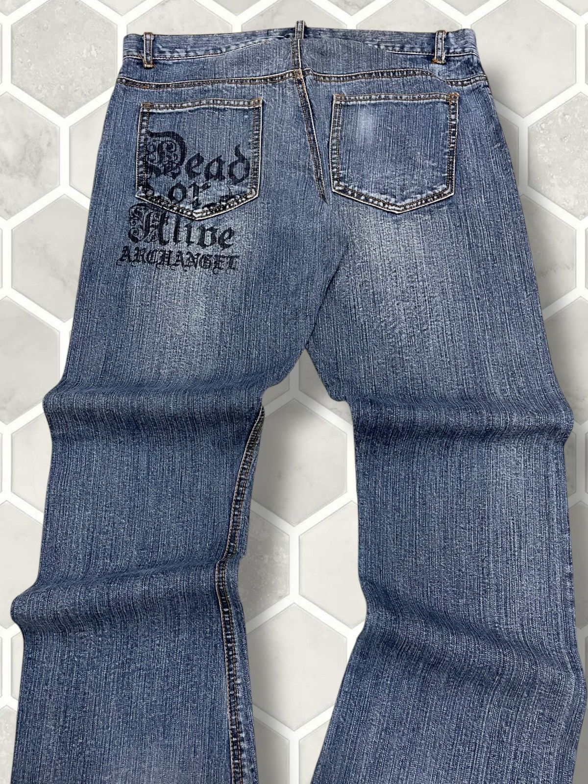 Tornado Mart Vintage 1990s Orginal Designer Japan In The Attic Punk Denim Size US 33 - 16 Thumbnail