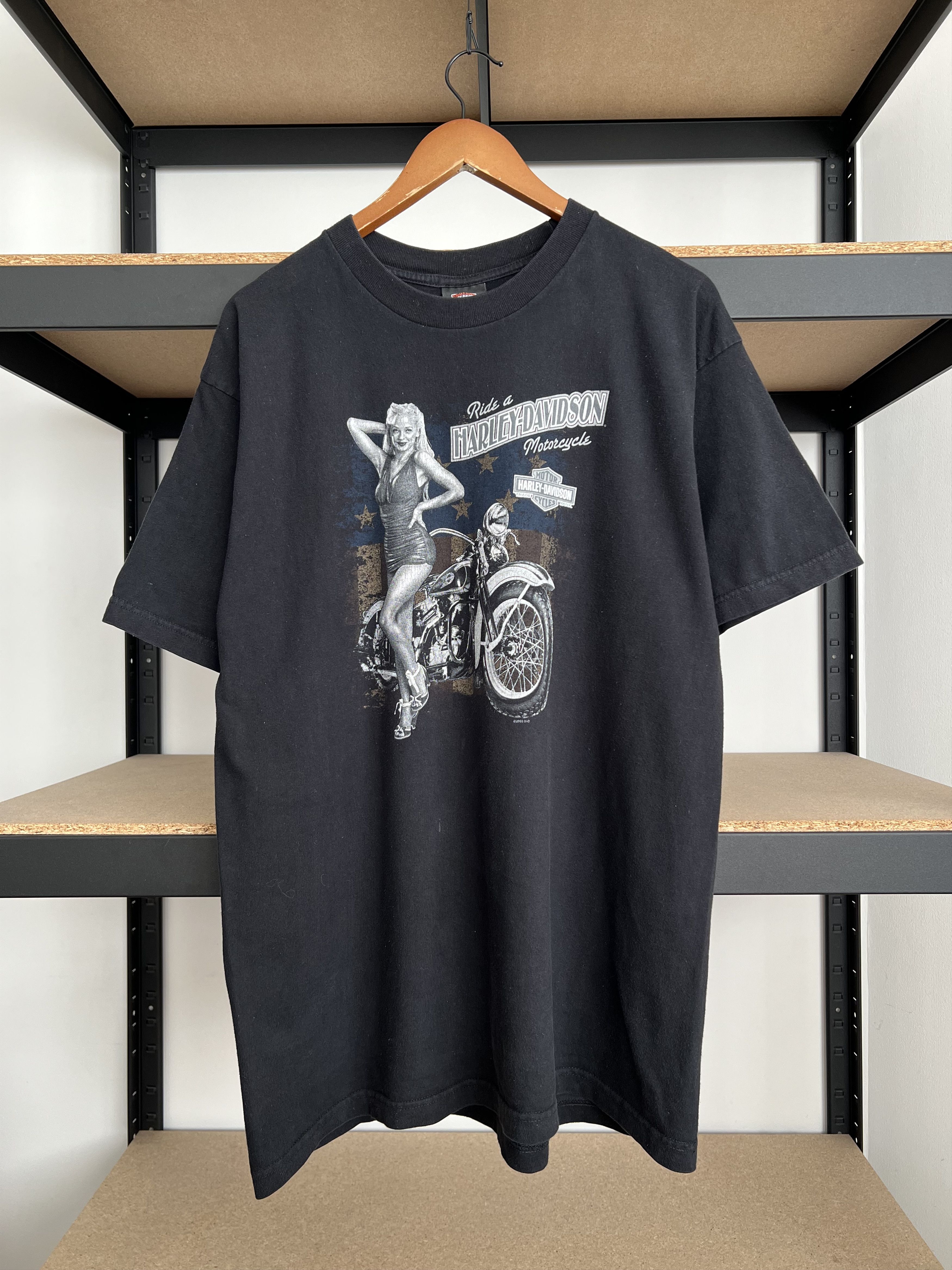 Harley Davidson Harley Davidson T-shirt Two-Sided Sexy Pinup Girl