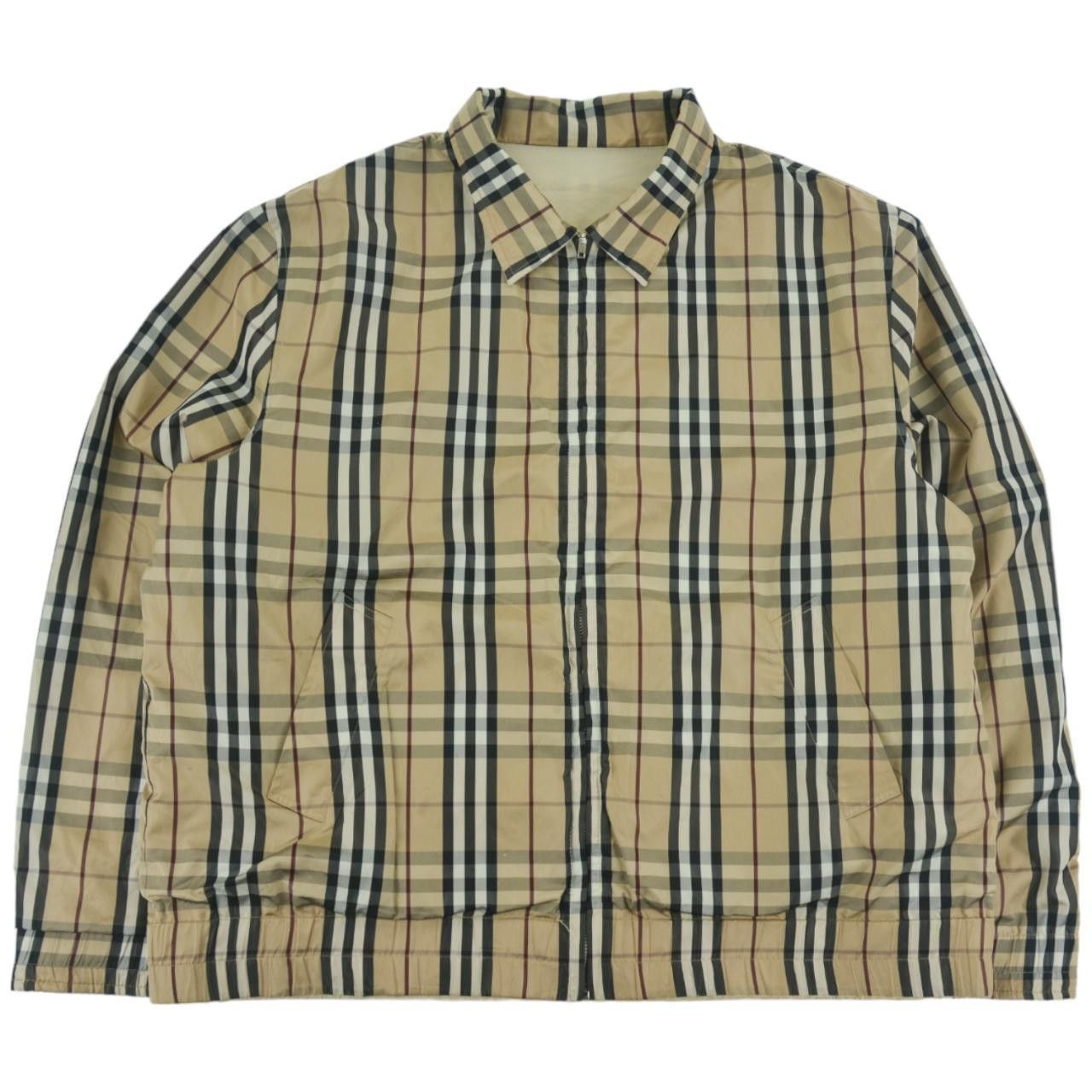 image of Vintage Burberry Reversible Nova Check Jacket Size L in Tan, Men's