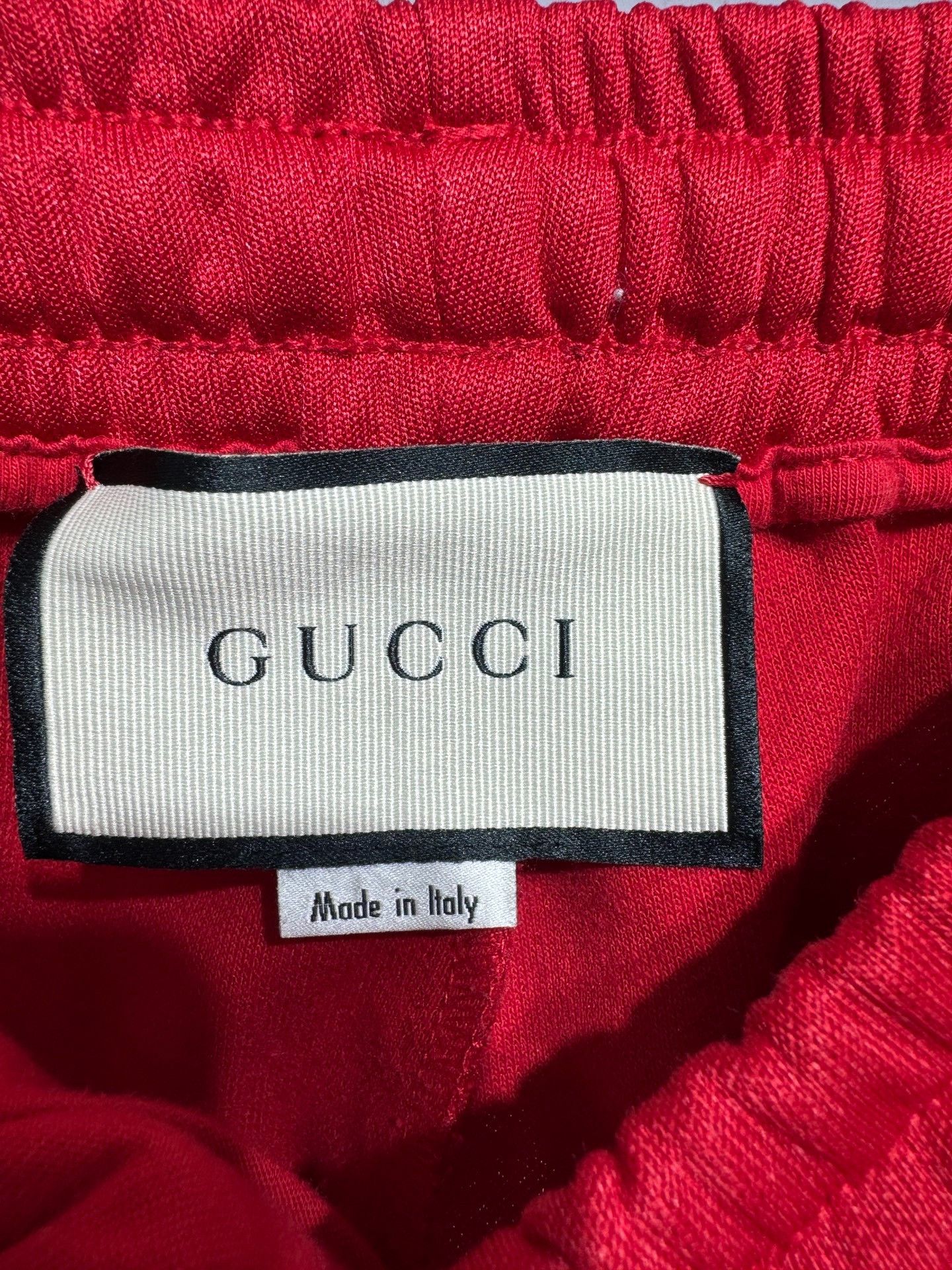 Gucci GUCCI Gucci red side stripe logo sports school uniform trou Size US 30 / EU 46 - 3 Thumbnail