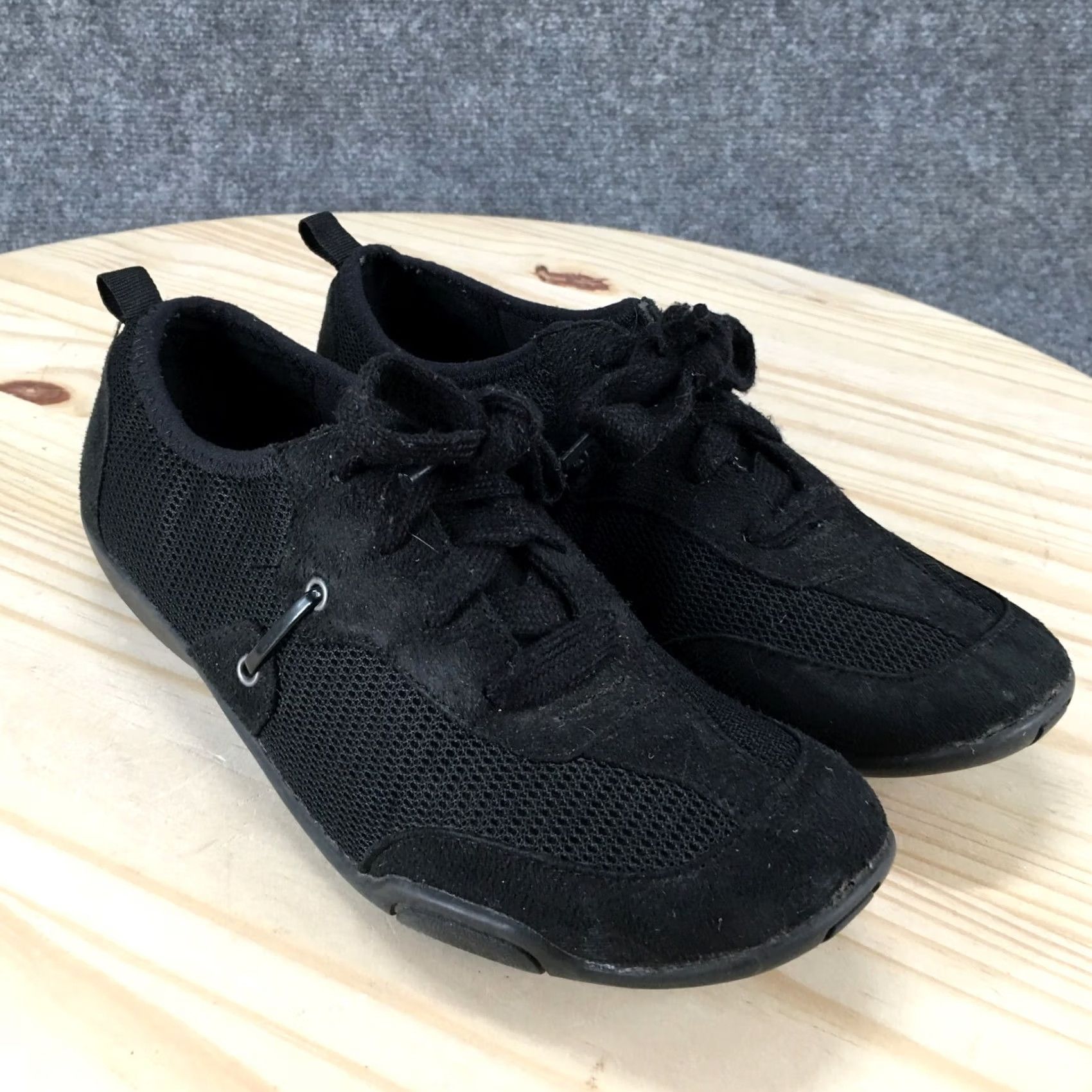Vintage LifeStride Shoes Womens 8M Walking Sneakers Black Lace Up Low Top Comfort Casual Size M / US 6-8 / IT 42-44 - 3 Thumbnail