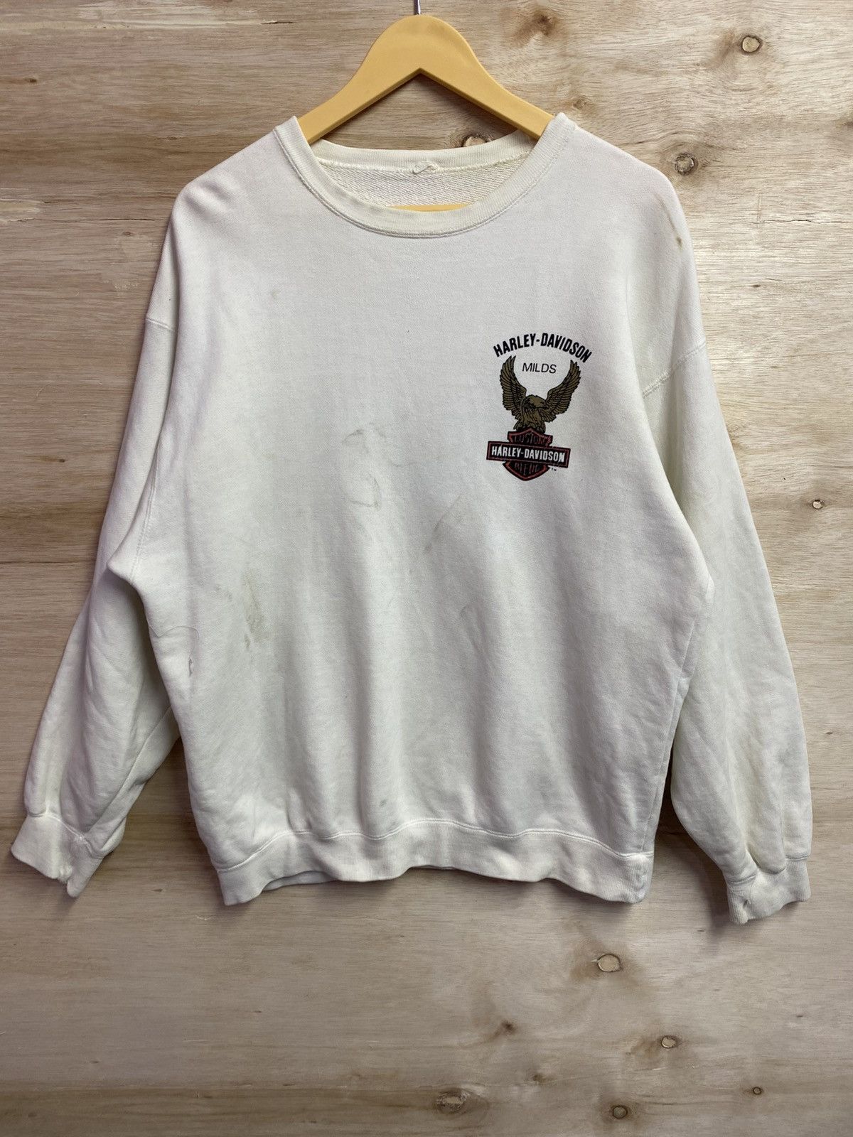 Harley Davidson vintage vintage Harley-Davidson "Custom Blend" sweatshirt Size US XL / EU 56 / 4 - 2 Thumbnail