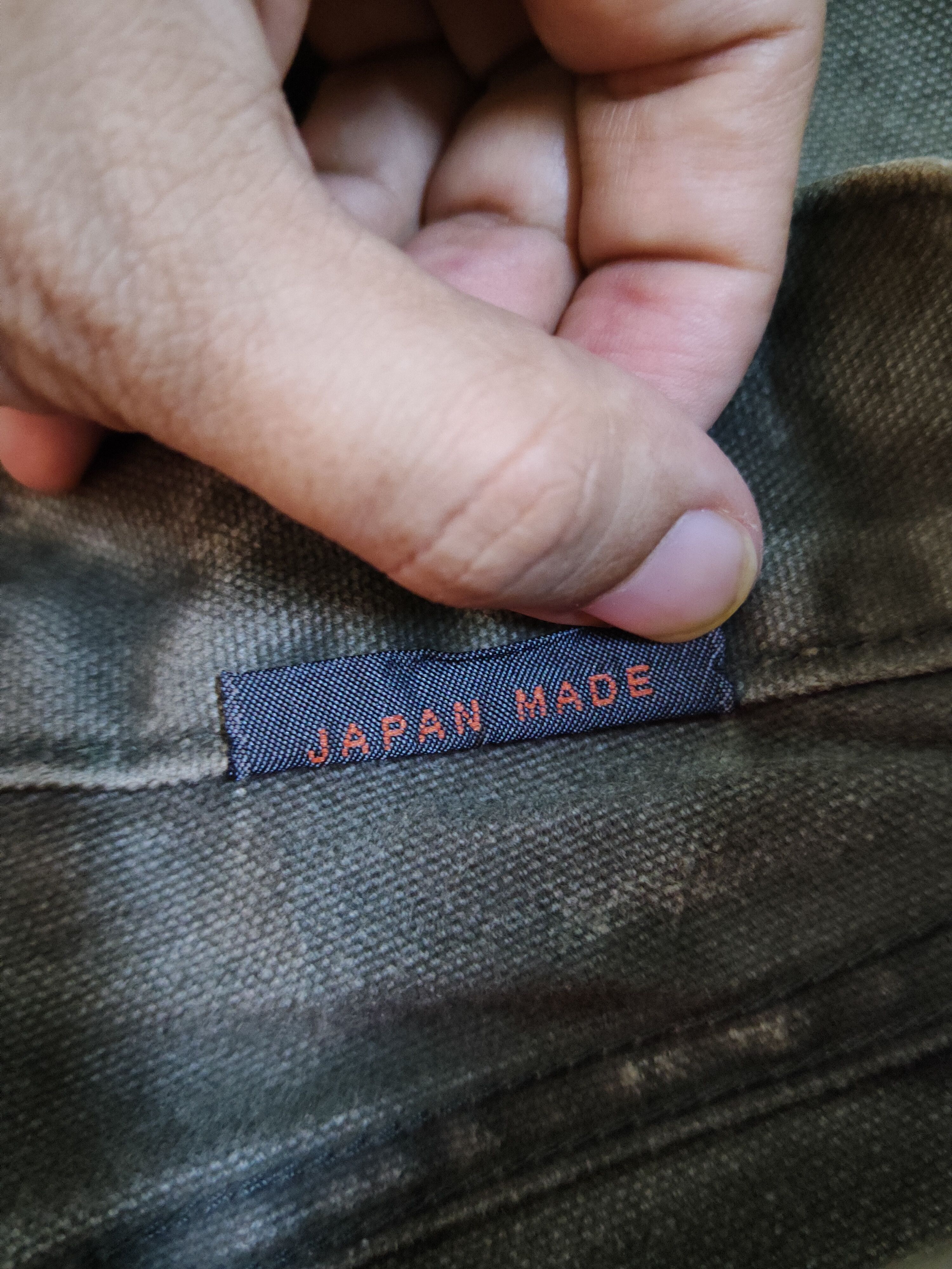 Japanese Brand Blue Way Olive faded cargo denim Jeans #S1571 Size US 28 / EU 44 - 13 Thumbnail