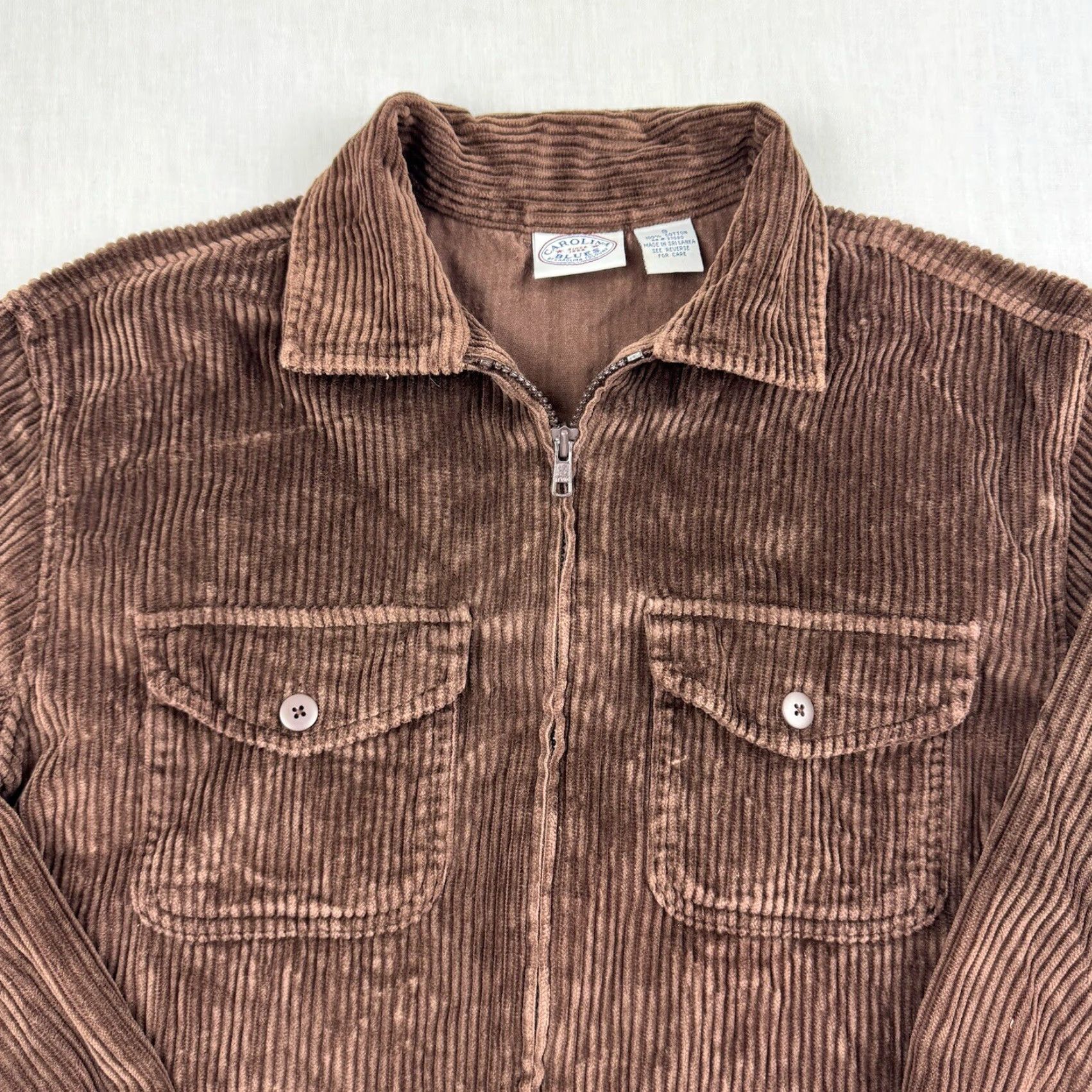 Vintage VINTAGE Carolina Blues Corduroy Shirt Womens Small Brown Full Zip Long Sleeve Hipster Y2K Size S / US 4 / IT 40 - 2 Thumbnail
