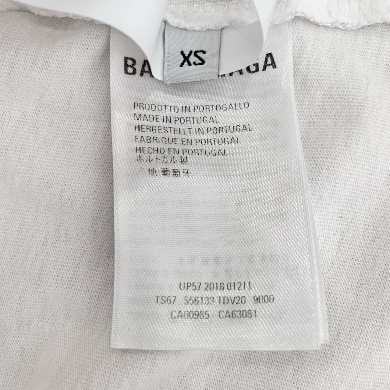 Balenciaga [Balenciaga] Lettering Print Round-Neck White Cotton Short-S Size US XS / EU 42 / 0 - 5 Thumbnail