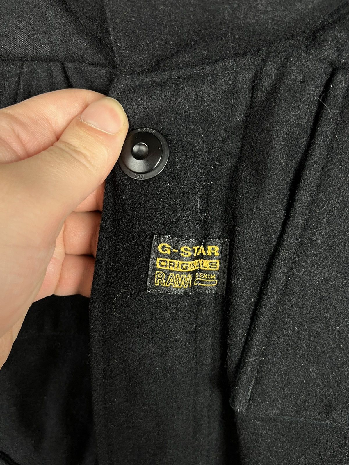 G-Star G Star Wool Hooded Coat Jacket Black Size L Size US L / EU 52-54 / 3 - 9 Thumbnail