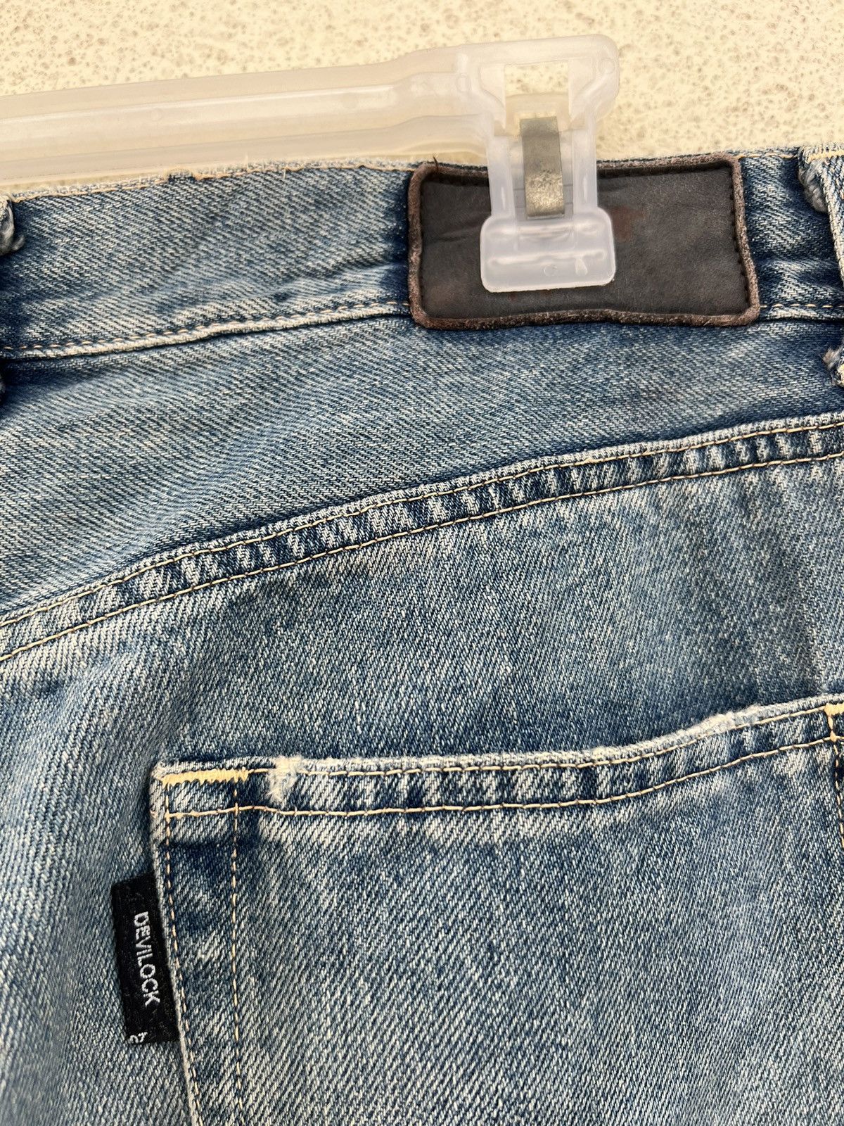 Devilock Vintage Devilock Vengeance Distress Mud Denim Selvedge Jeans Size US 32 / EU 48 - 20 Thumbnail