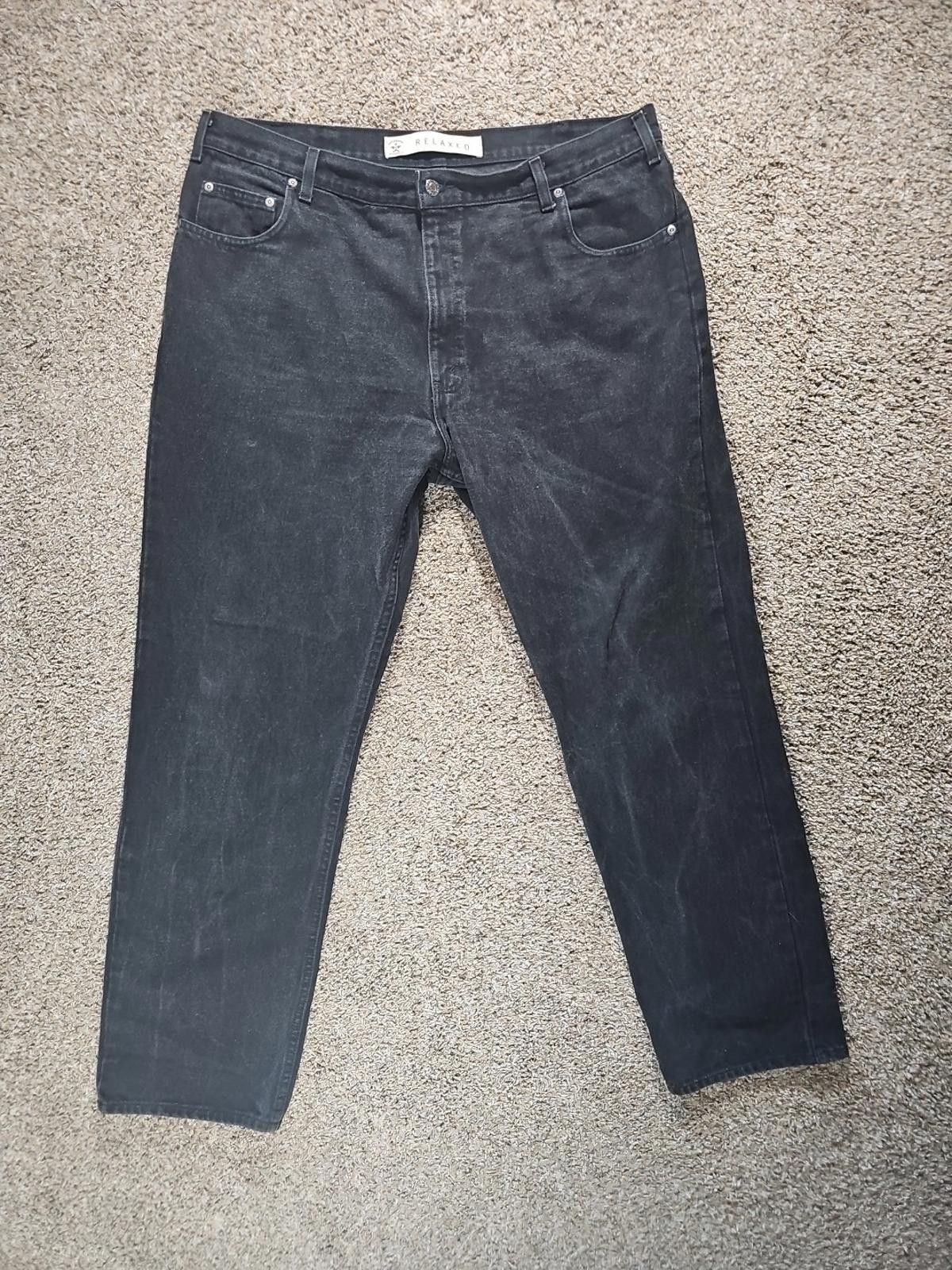 Arizona Jean Co. Arizona Premium Denim Relaxed Black Jeans Approx 40x32 Size US 40 / EU 56 - 1 Thumbnail