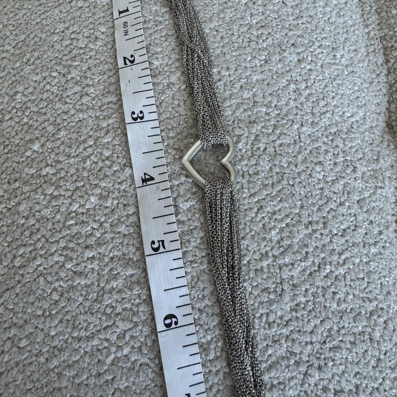 Tiffany & Co. Tiffany & Co Silver Multi Strand Mesh Heart Toggle Bracelet Size ONE SIZE - 5 Thumbnail