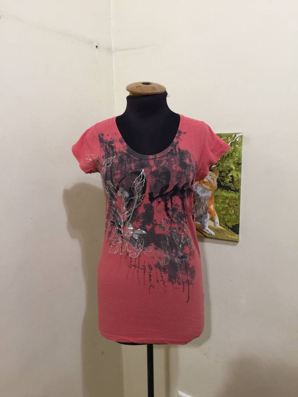 Diesel Diesel Womens Y2K Tank Top Red & Pink Frost Bite S Size XS / US 0-2 / IT 36-38 - 1 Thumbnail