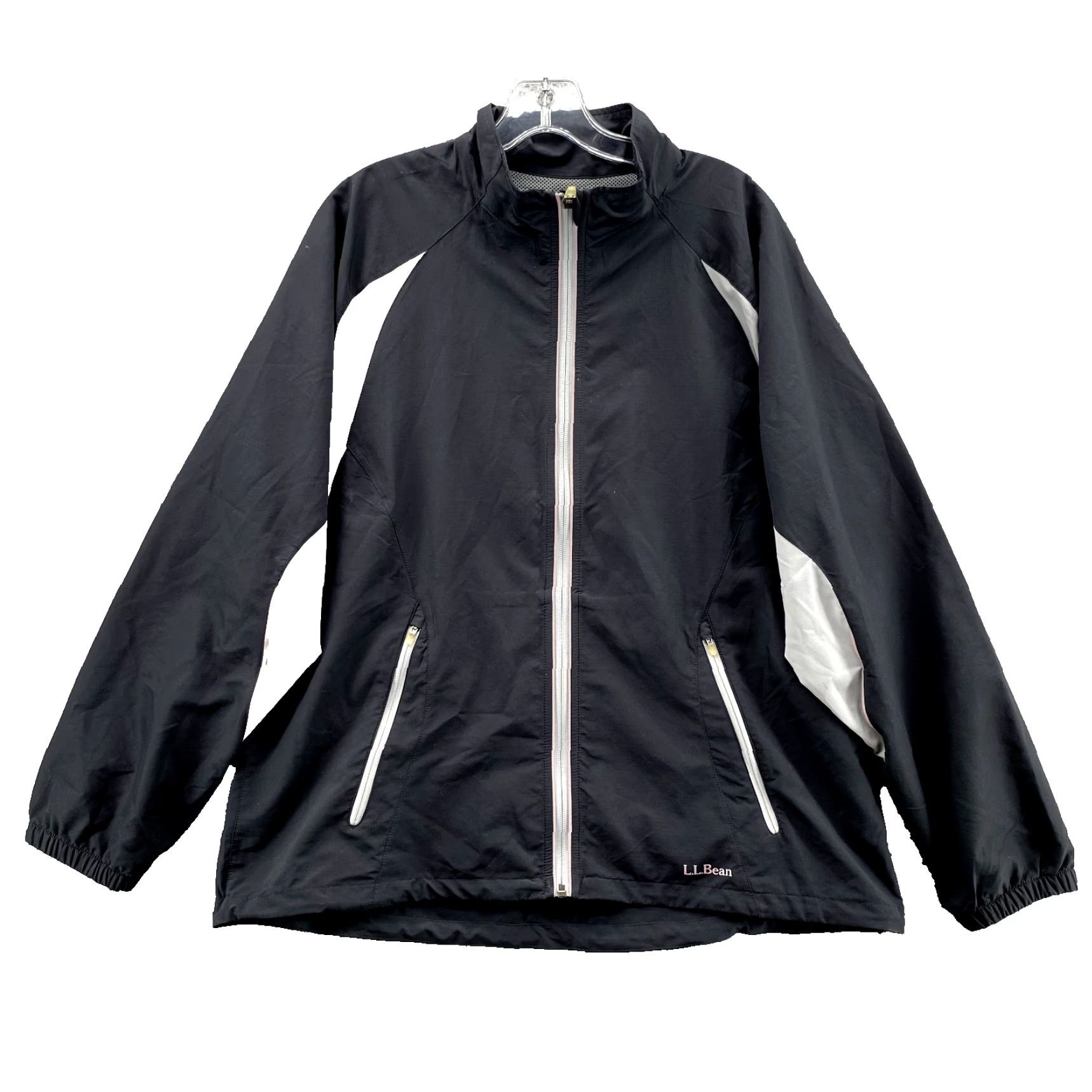 Vintage LL Bean Jacket Womens XL Black Gorpcore Outdoor Hiking 