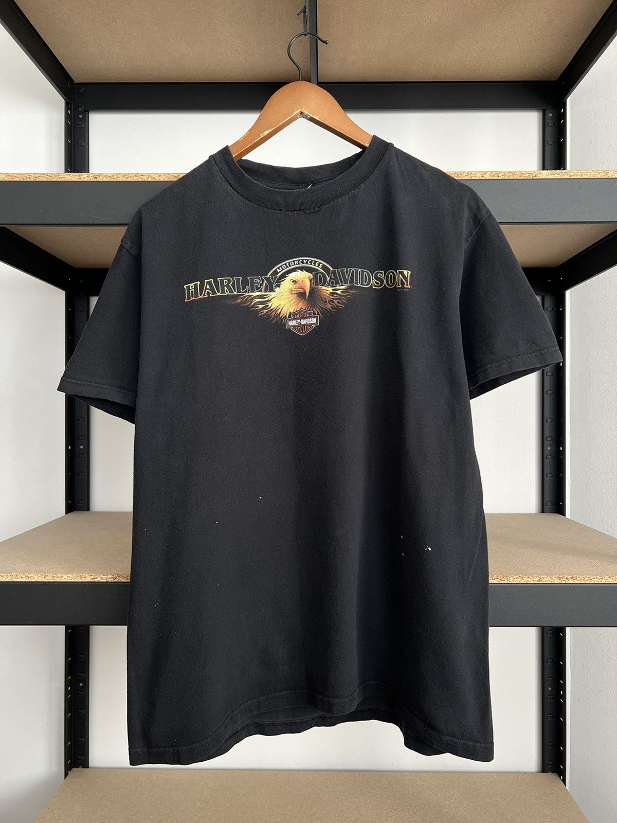 Harley Davidson Vintage 2011 Harley Davidson Motorcycles Eagle Woodstock Tee Size US L / EU 52-54 / 3 - 3 Thumbnail