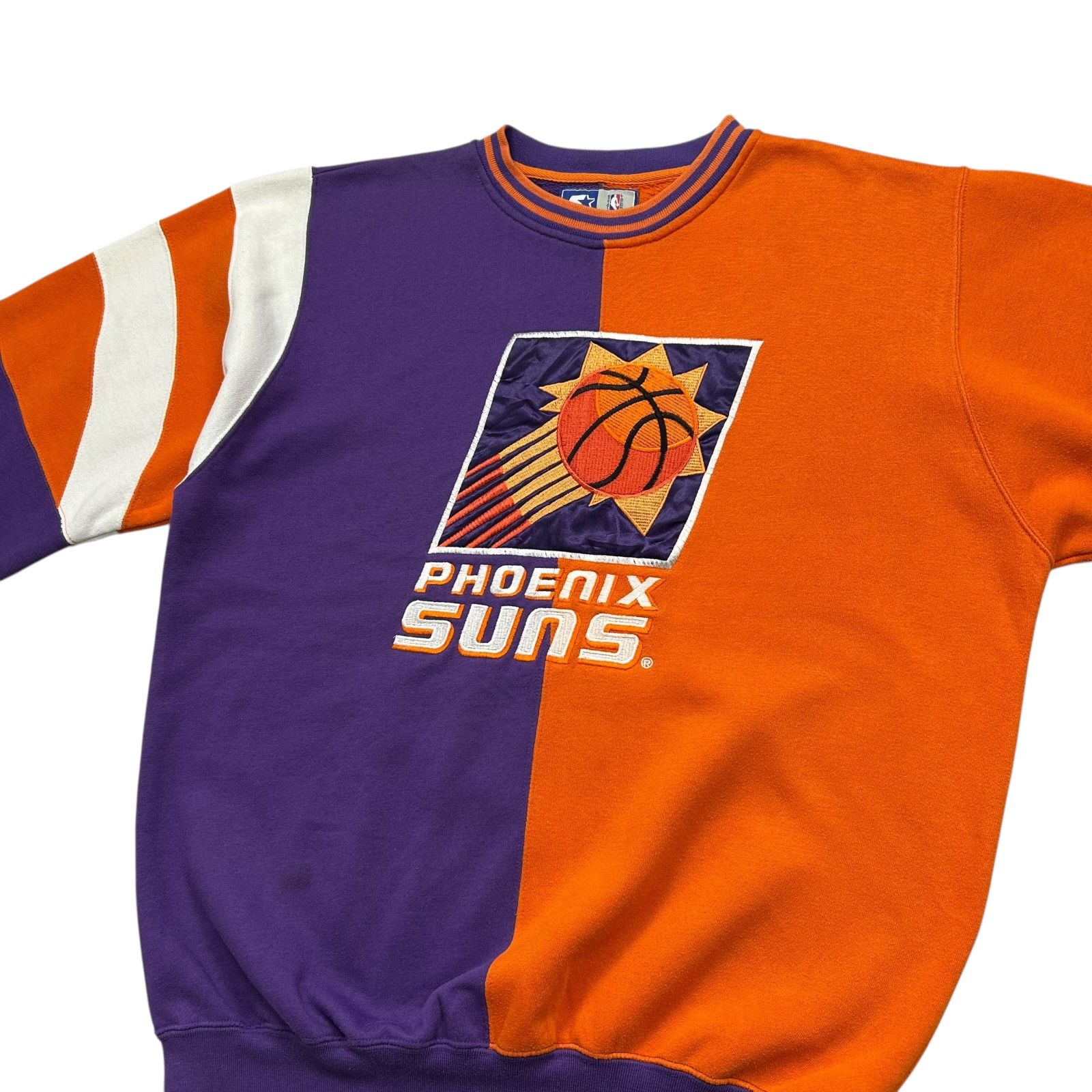 NBA VTG 90s NBA PHOENIX SUNS STARTER SWEATSHIRT EMBROIDERED LOGO Size US M / EU 48-50 / 2 - 2 Thumbnail