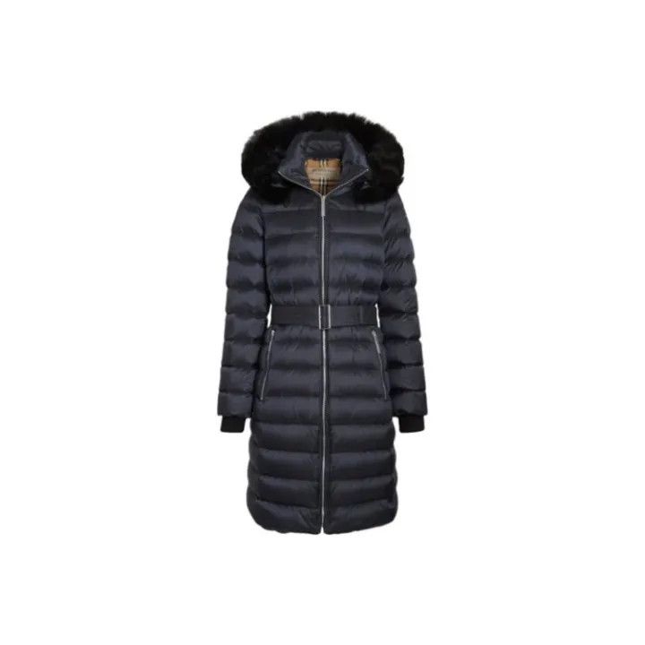 Burberry Burberry Navy Down Jacket with Fur Collar 0079 Size XS / US 0-2 / IT 36-38 - 1 Thumbnail