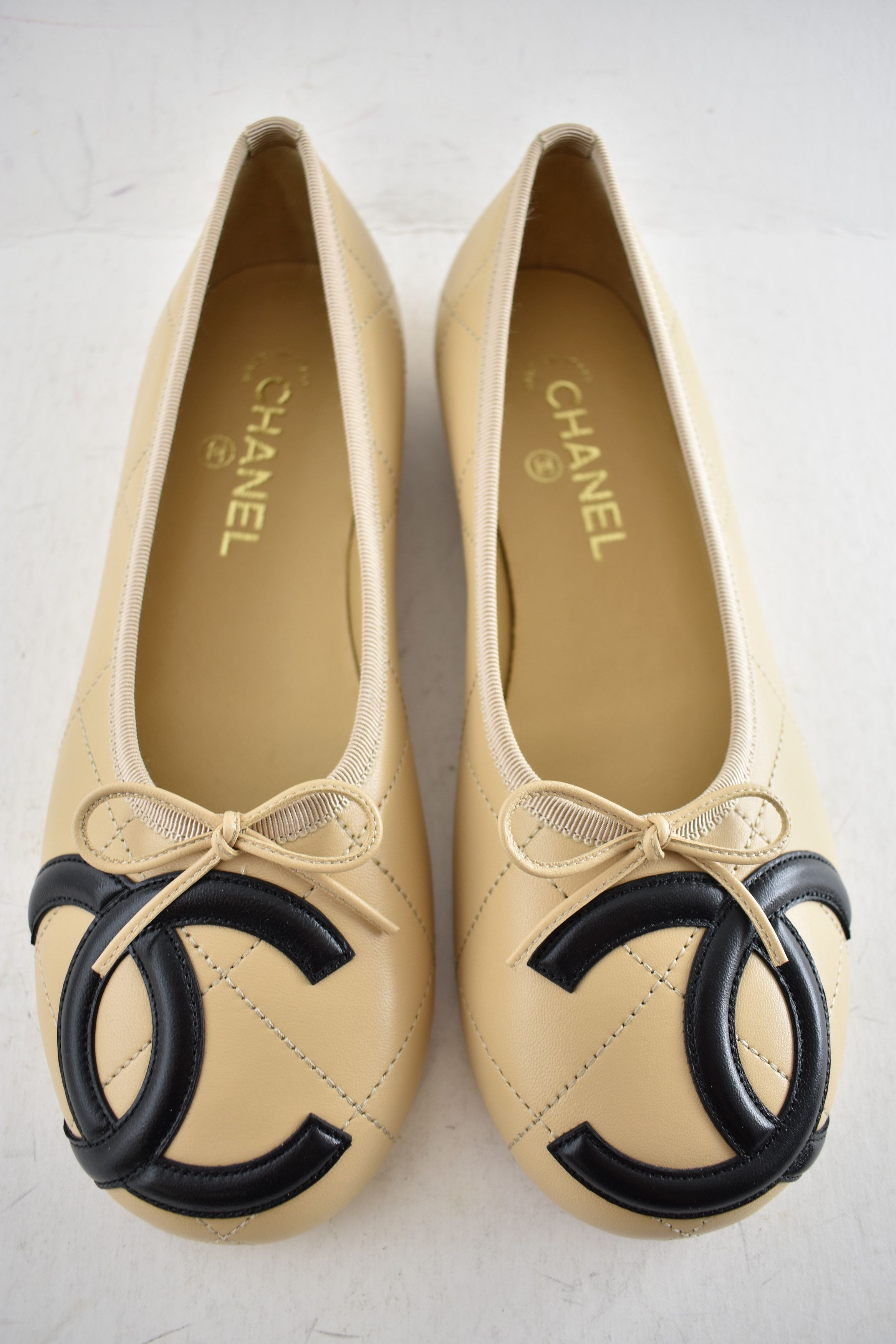 Chanel 26M Coco Beach Cambon Black CC Logo Ballet Ballerina Flat 41 Size US 11 / IT 41 - 16 Thumbnail