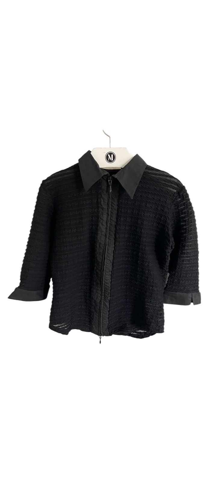Japanese Brand × Vintage Y2K Shirt Zip Up Too Blouse like rick raf yohji cdg jpg 00s Size US M / EU 48-50 / 2 - 1 Thumbnail
