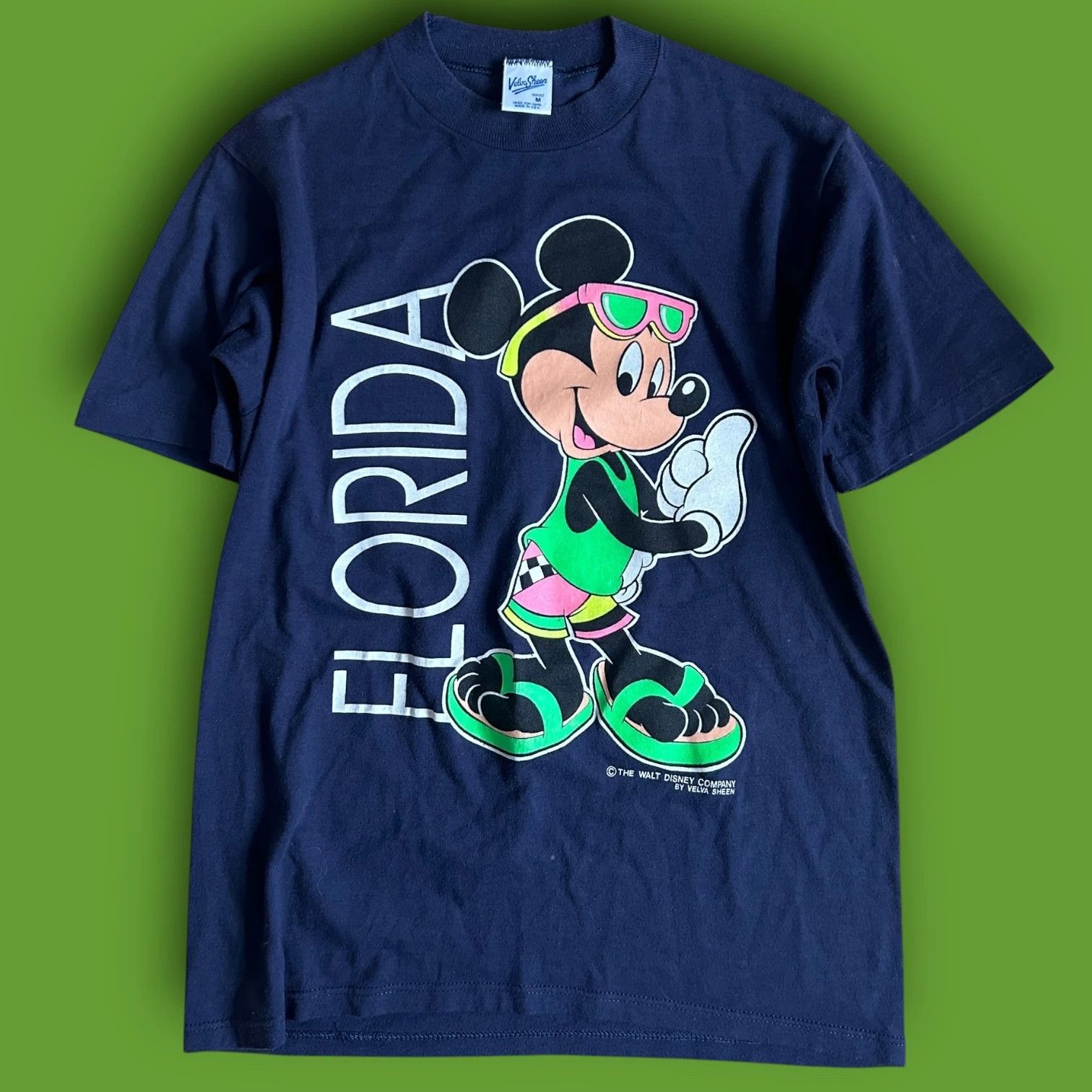 Disney Vintage 80s Mickey Mouse Florida T Shirt Size US M / EU 48-50 / 2 - 3 Thumbnail