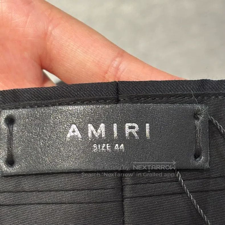 Amiri Amiri Black Solid Mid-Rise Straight Casual Pants Size US 28 / EU 44 - 3 Thumbnail