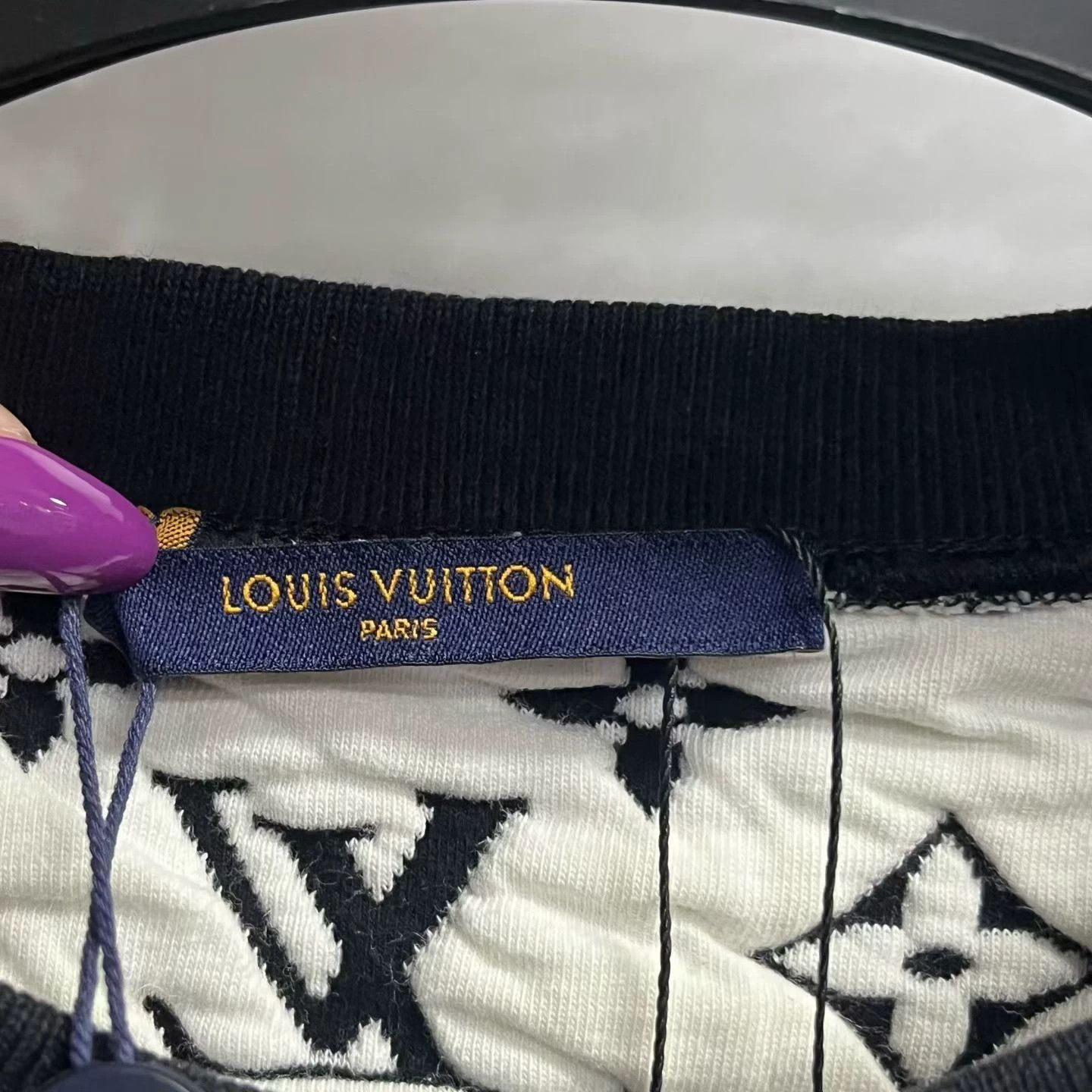 Louis Vuitton black patterned crew neck sweatshirt from louis vuitton Size US M / EU 48-50 / 2 - 3 Thumbnail