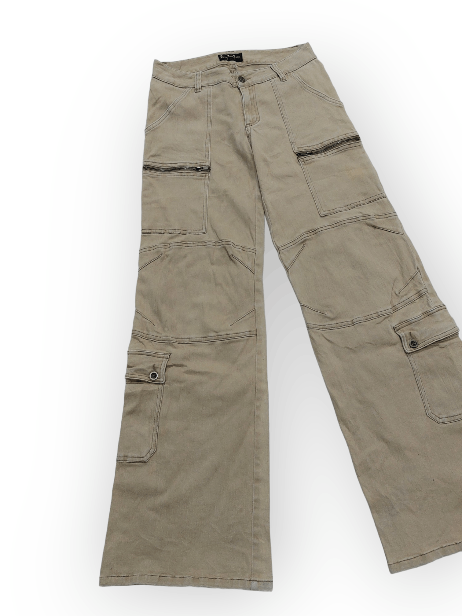 Designer Booty Trap Jeans Multipocket Bootcut Leg Pants Size 27" / US 4 / IT 40 - 6 Thumbnail