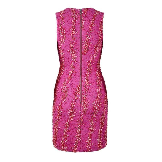 Bottega Veneta Bottega Veneta Scoop Neck Mini Dress in Pink Size S / US 4 / IT 40 - 2 Thumbnail