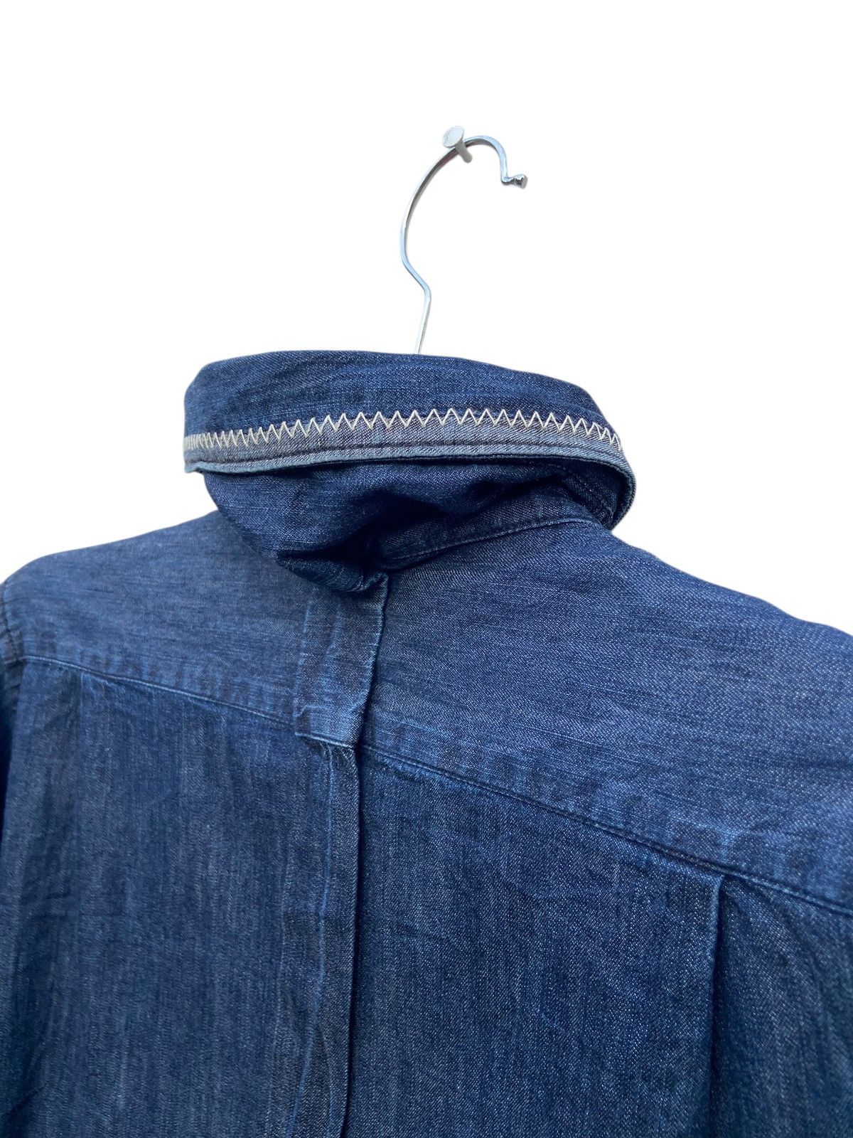 Zucca Zucca Issey Miyake Denim Blouse Size M / US 6-8 / IT 42-44 - 4 Thumbnail