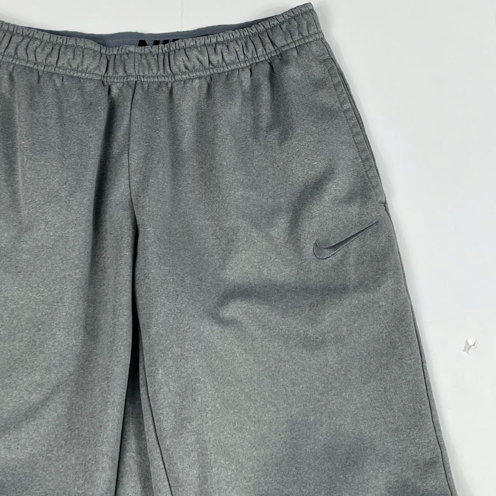 Nike Nike Sweatpants Mens L Gray Therma Fit Straight Leg Fleece Lined Workout Gym Size US 31 - 3 Thumbnail