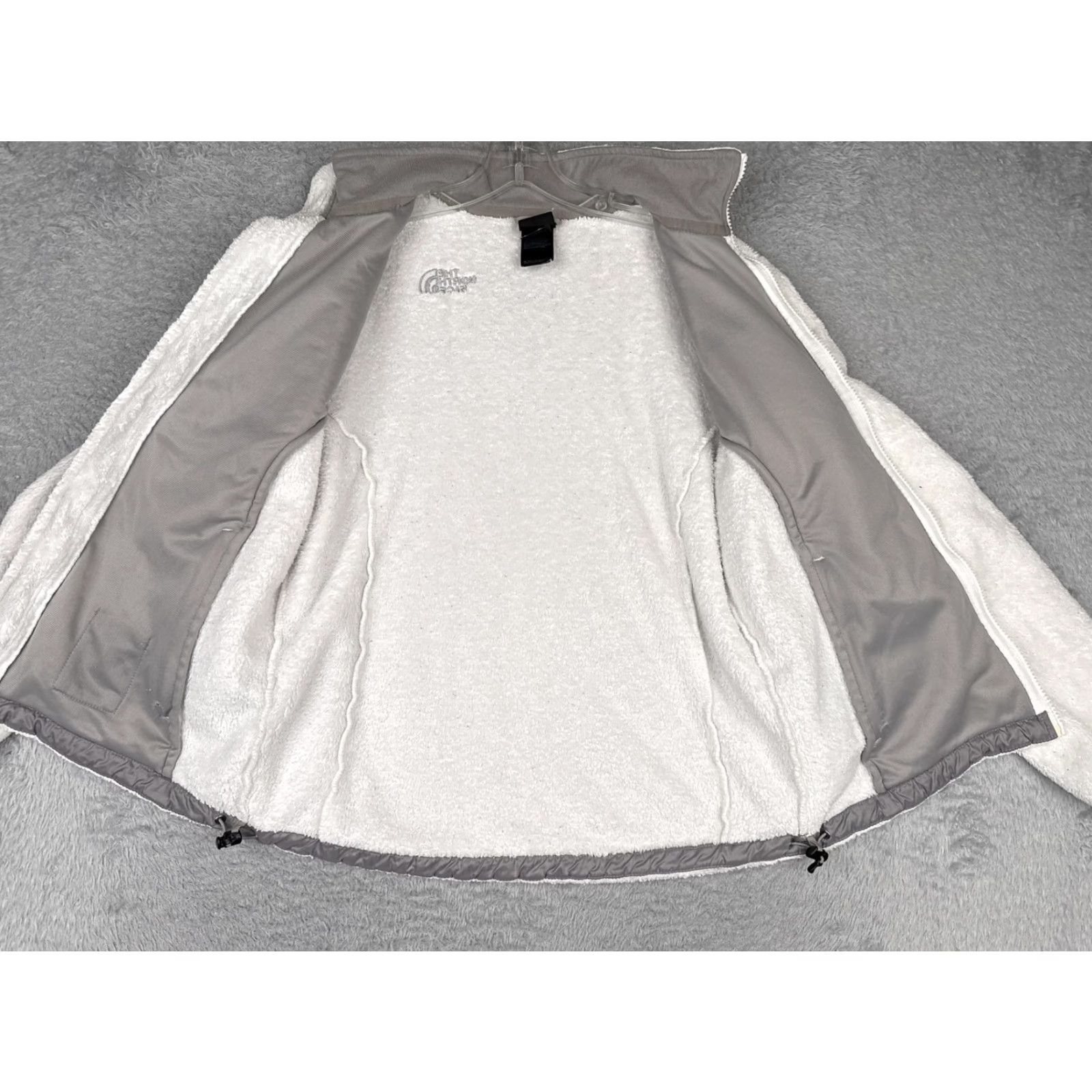 The North Face The North Face Jacket Womens Medium White Soft Fleece Full Zip Mock Neck Size M / US 6-8 / IT 42-44 - 2 Thumbnail